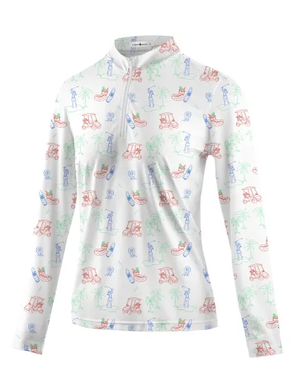 Cherryswing Women's Golf Course Long Sleeve Golf Polo