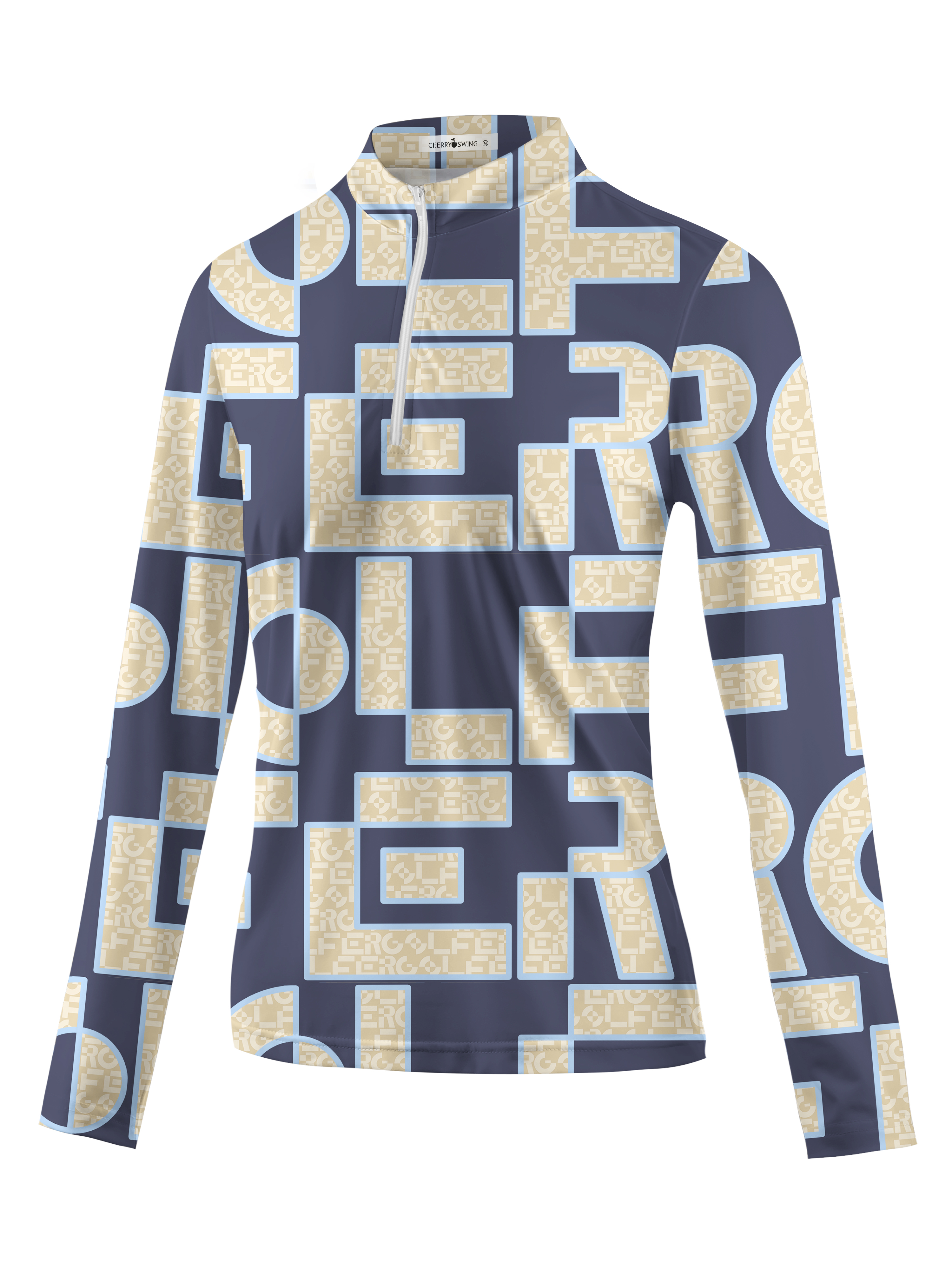 Cherryswing Women's Maze of Fairways Long Sleeve Golf Shirt