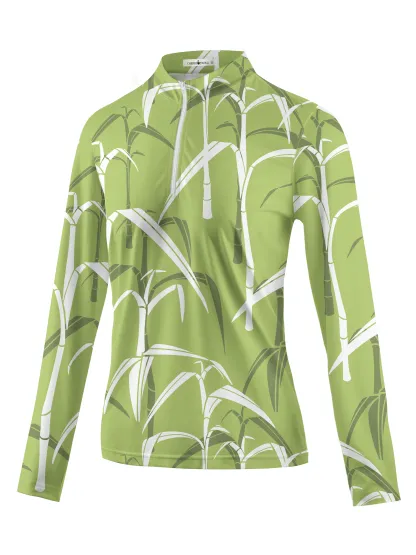 Cherryswing Women's Sugar Cane Fores  Long Sleeve Golf Shirt