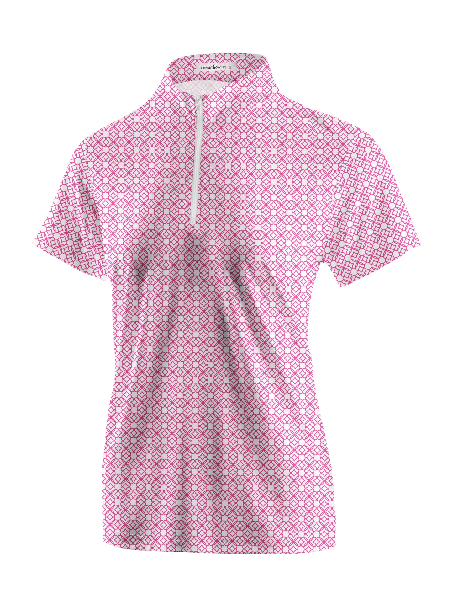 Cherryswing Women's Classic Plaid Short Sleeve Golf Shirt