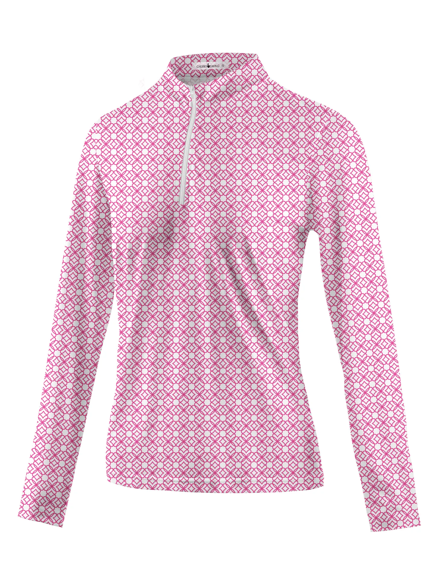 Cherryswing Women's Classic Plaid Long Sleeve Golf Shirt