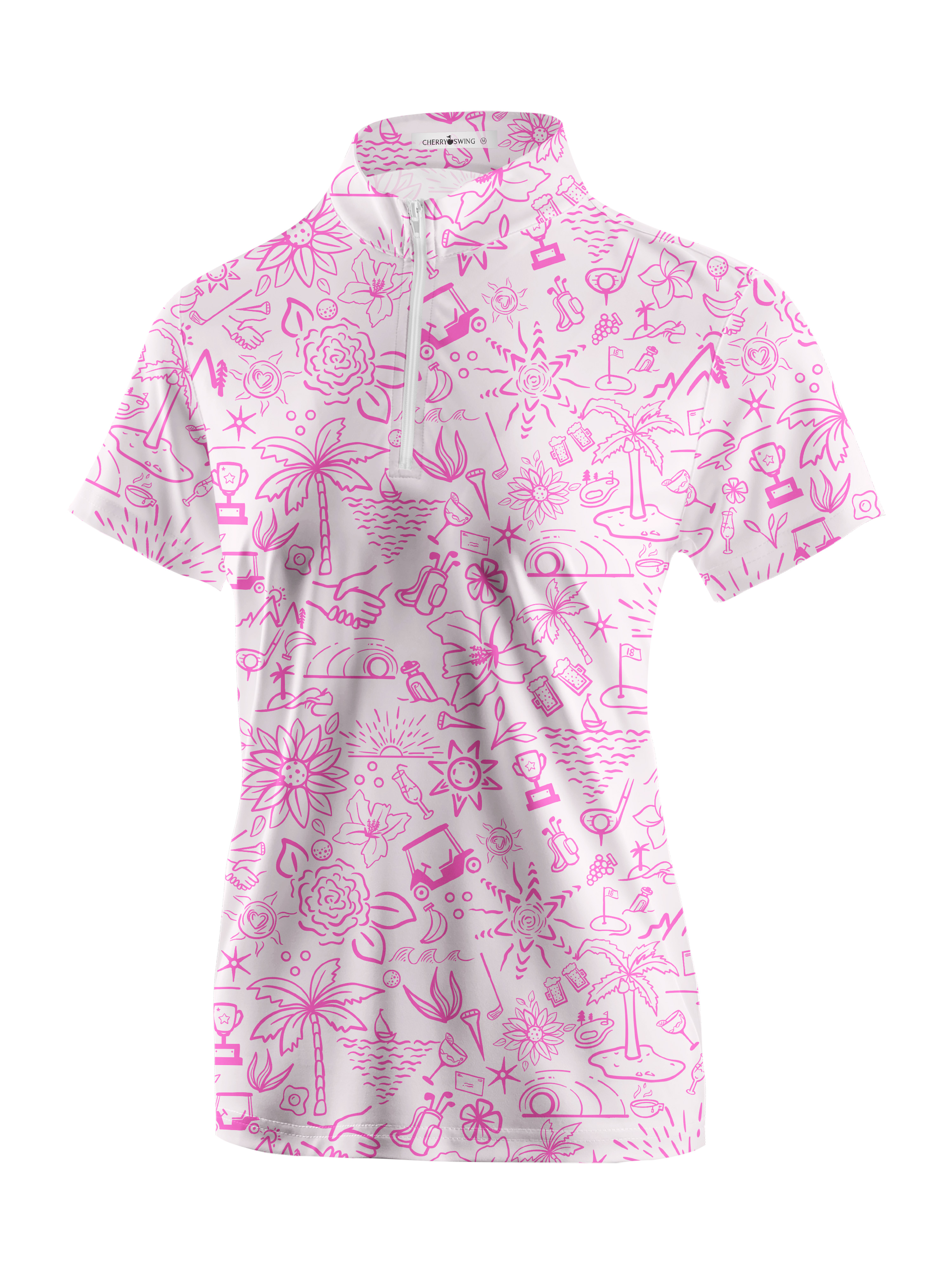Cherryswing Women's Garden Party Short Sleeve Golf Shirt