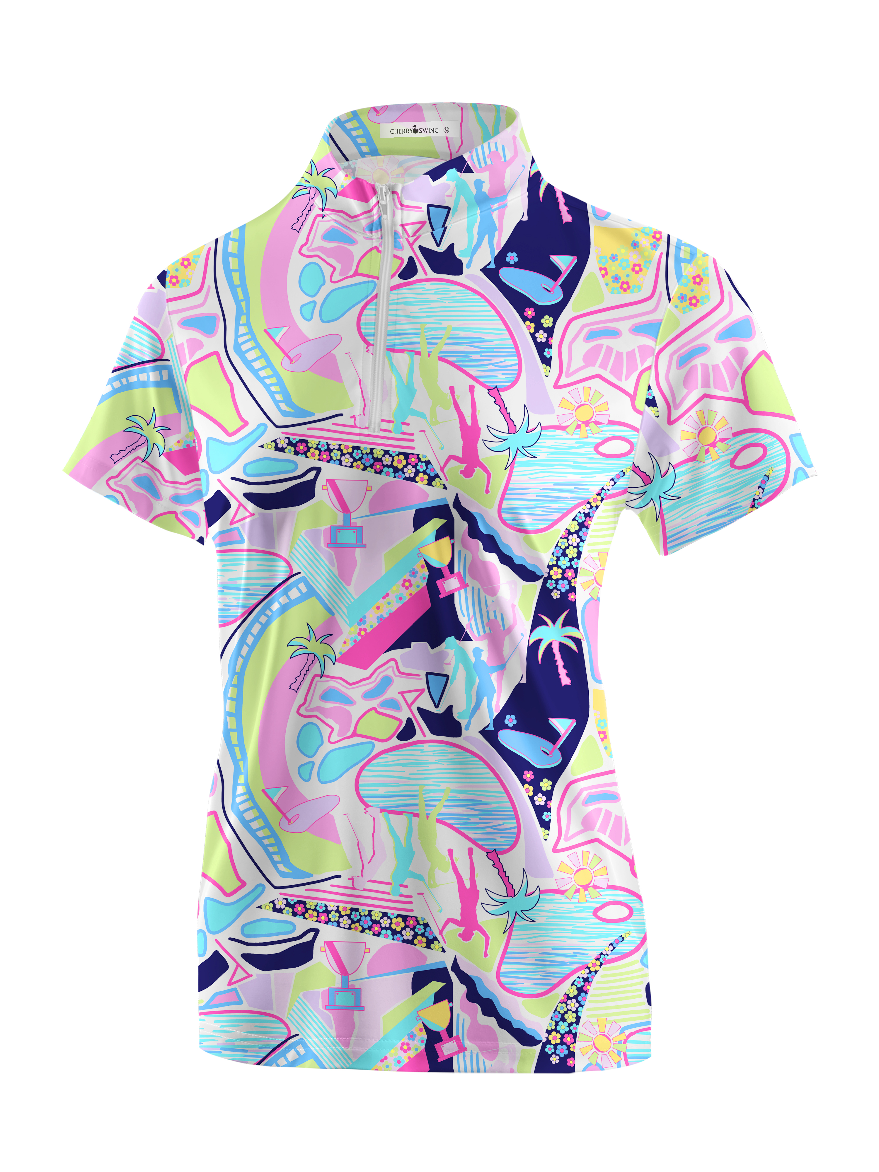 Cherryswing Women's Garden Party Short Sleeve Golf Shirt