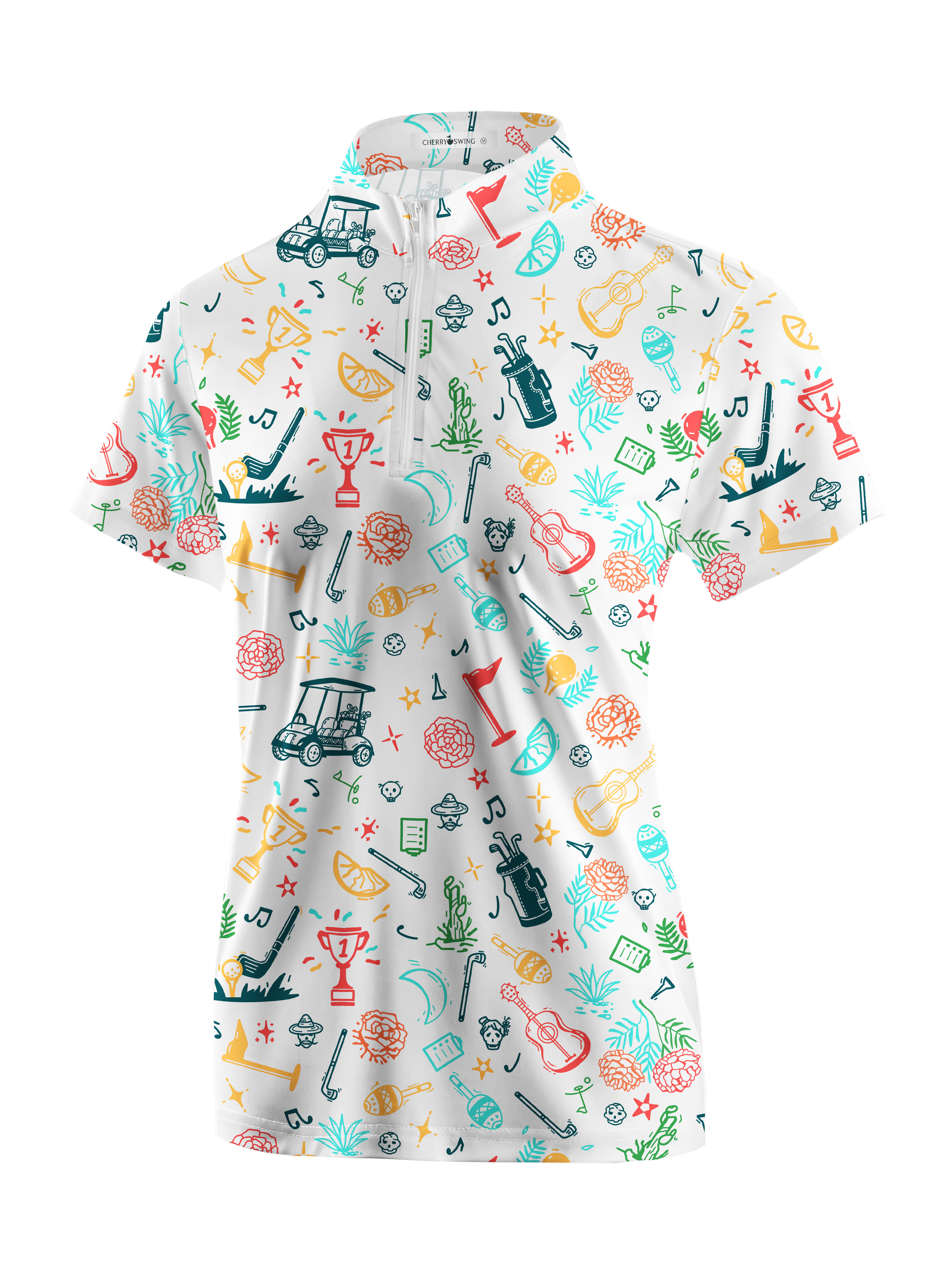 Cherryswing Women's Golf Tournament Short Sleeve Golf Shirt