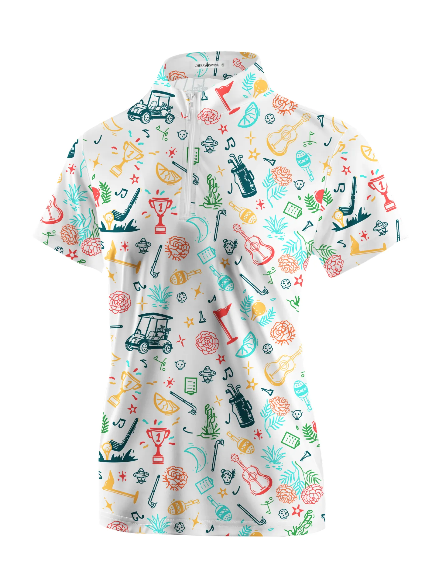 Cherryswing Women's Golf Tournament Short Sleeve Golf Shirt