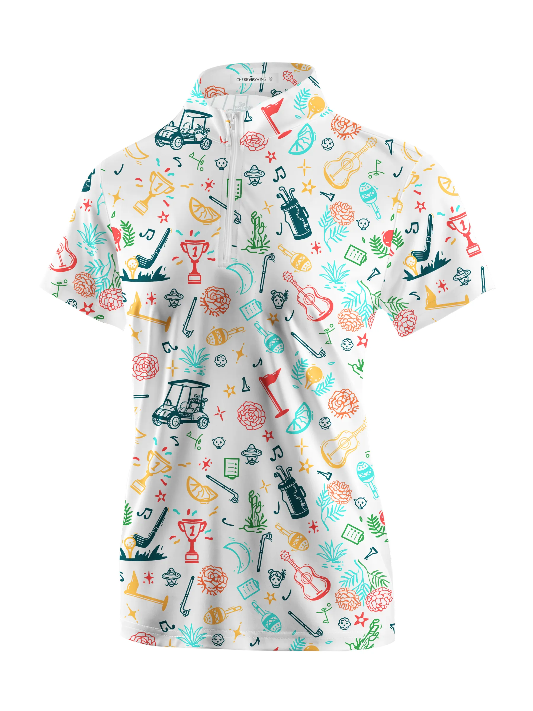 Cherryswing Women's Golf Tournament Short Sleeve Golf Shirt