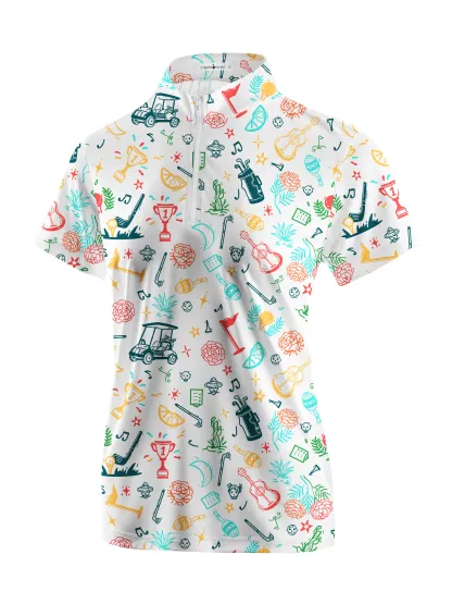 Cherryswing Women's Golf Tournament Short Sleeve Golf Shirt