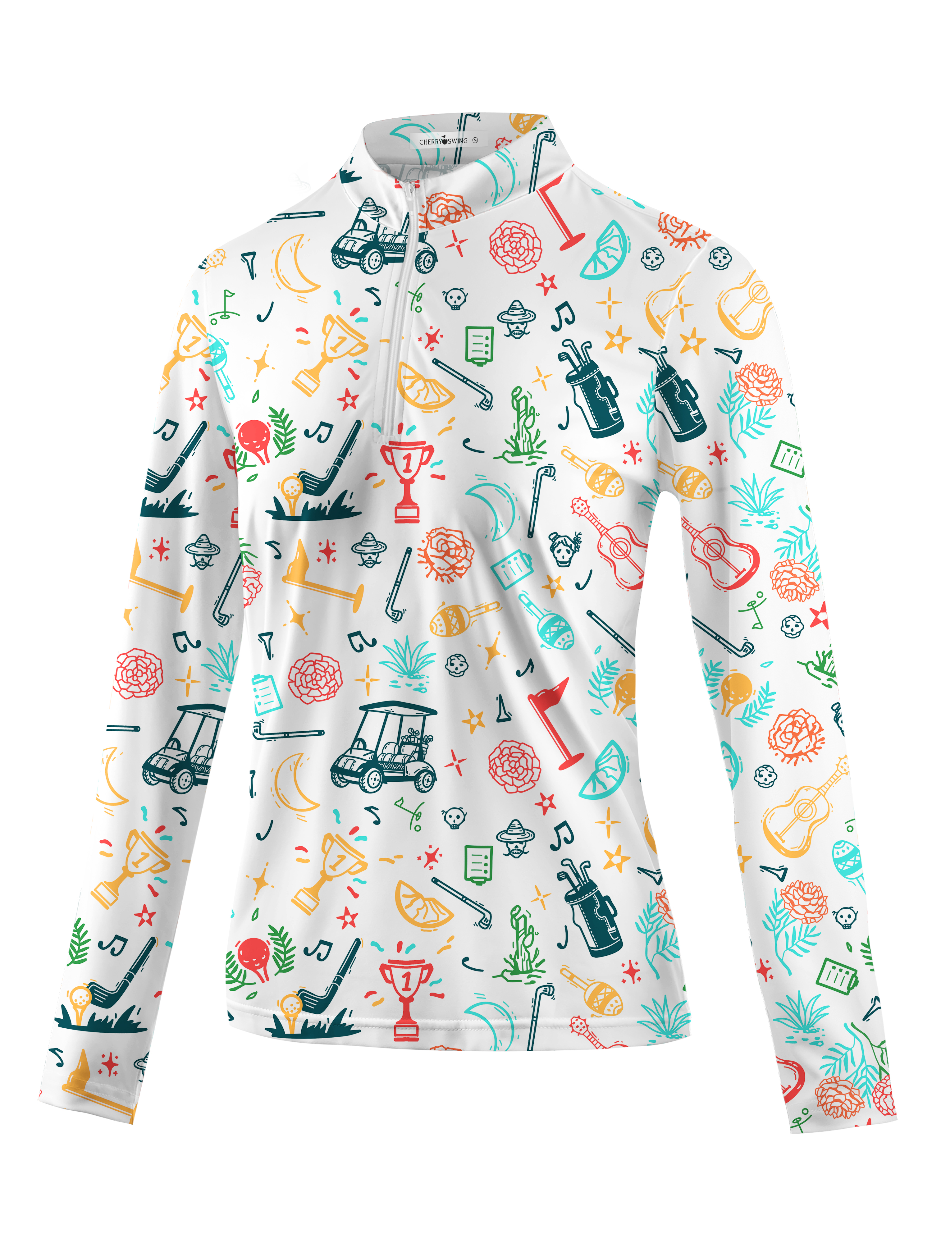 Cherryswing Women's Golf Tournament Long Sleeve Golf Shirt