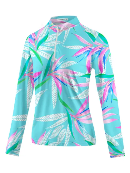 Cherryswing Women's Beauty of Nature Long Sleeve Golf Shirt