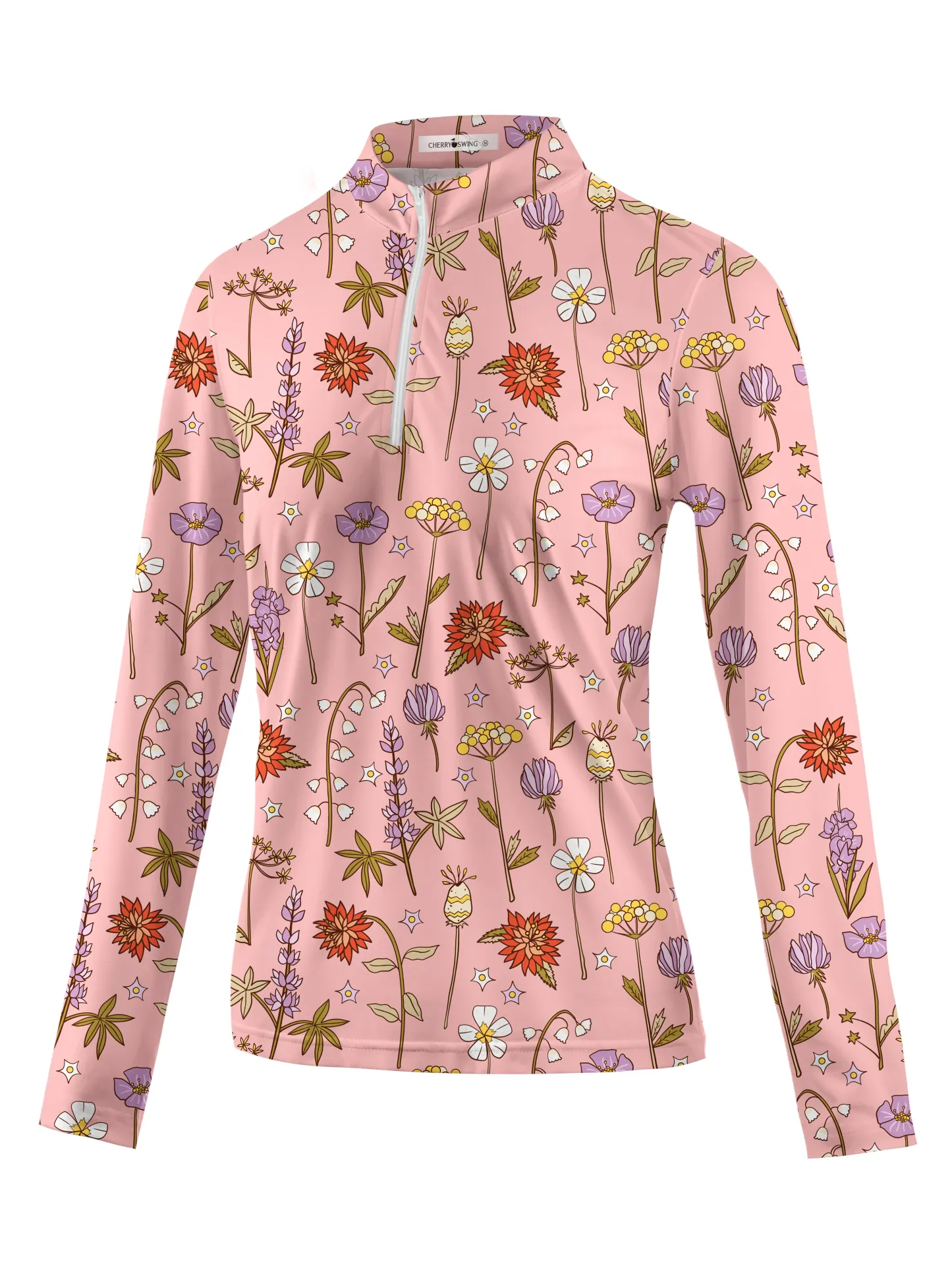 Cherryswing Women's Spring Meadow Long Sleeve Golf Shirt