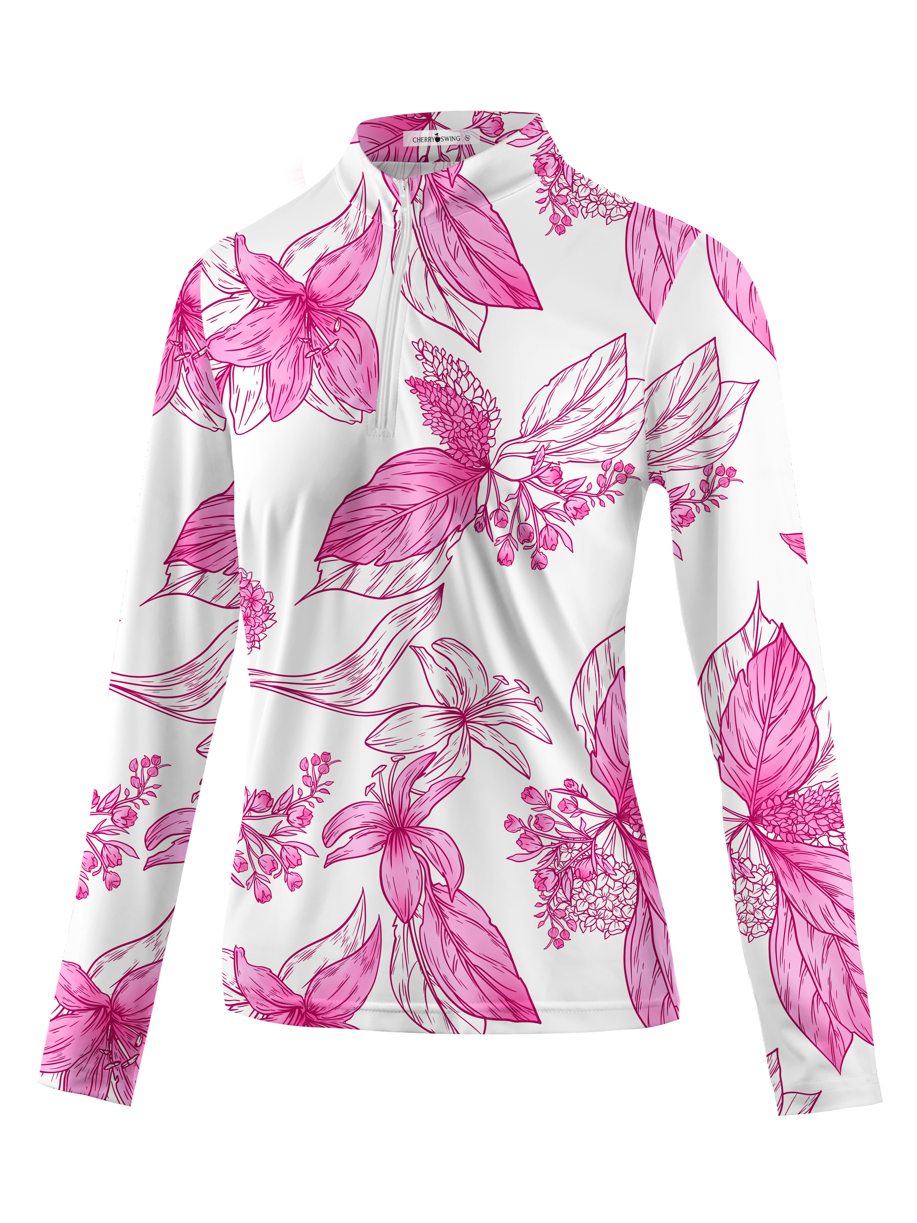 Cherryswing Women's Blossom Grove Long Sleeve Golf Shirt