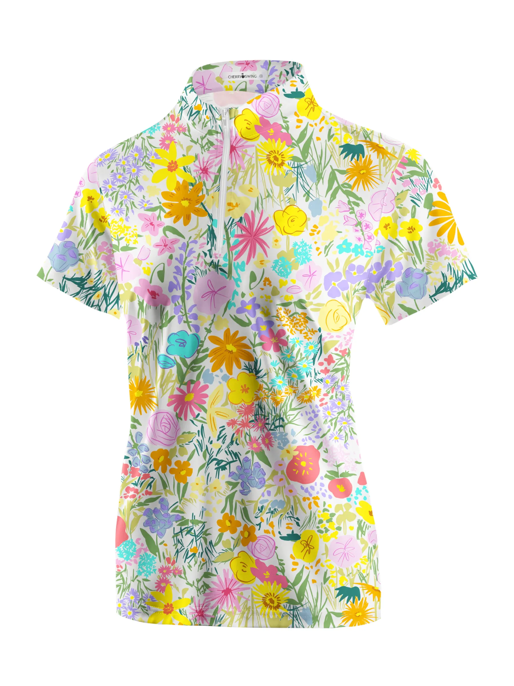 Cherryswing Women's Nature's Beauty Golf Short Sleeve Polo Shirt