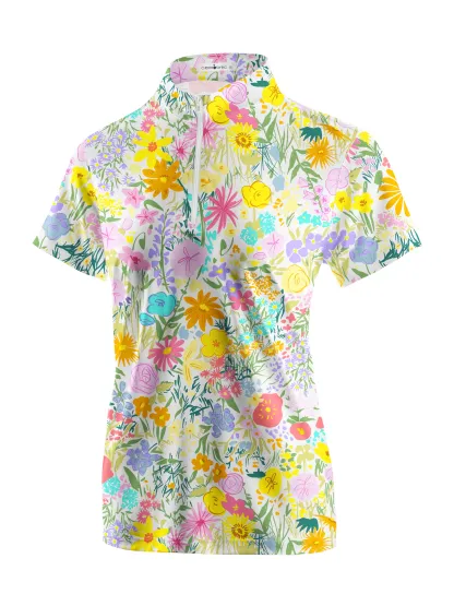 Cherryswing Women's Nature's Beauty Golf Short Sleeve Polo Shirt