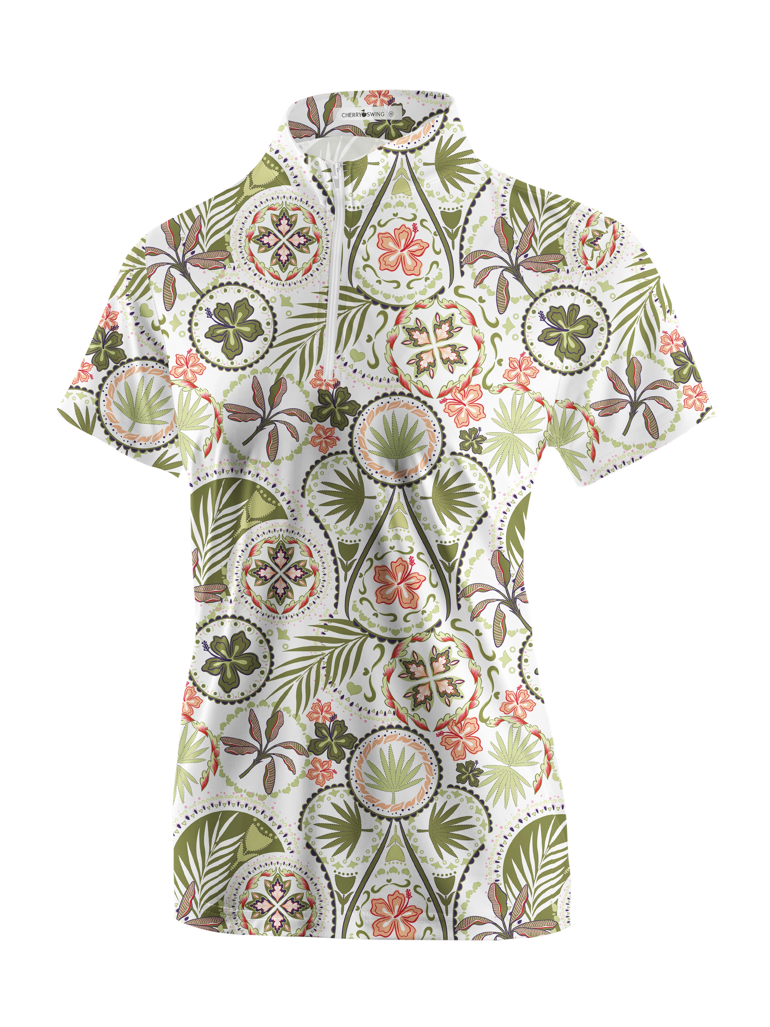 Cherryswing Women's Hidden Gem Golf Short Sleeve Polo Shirt