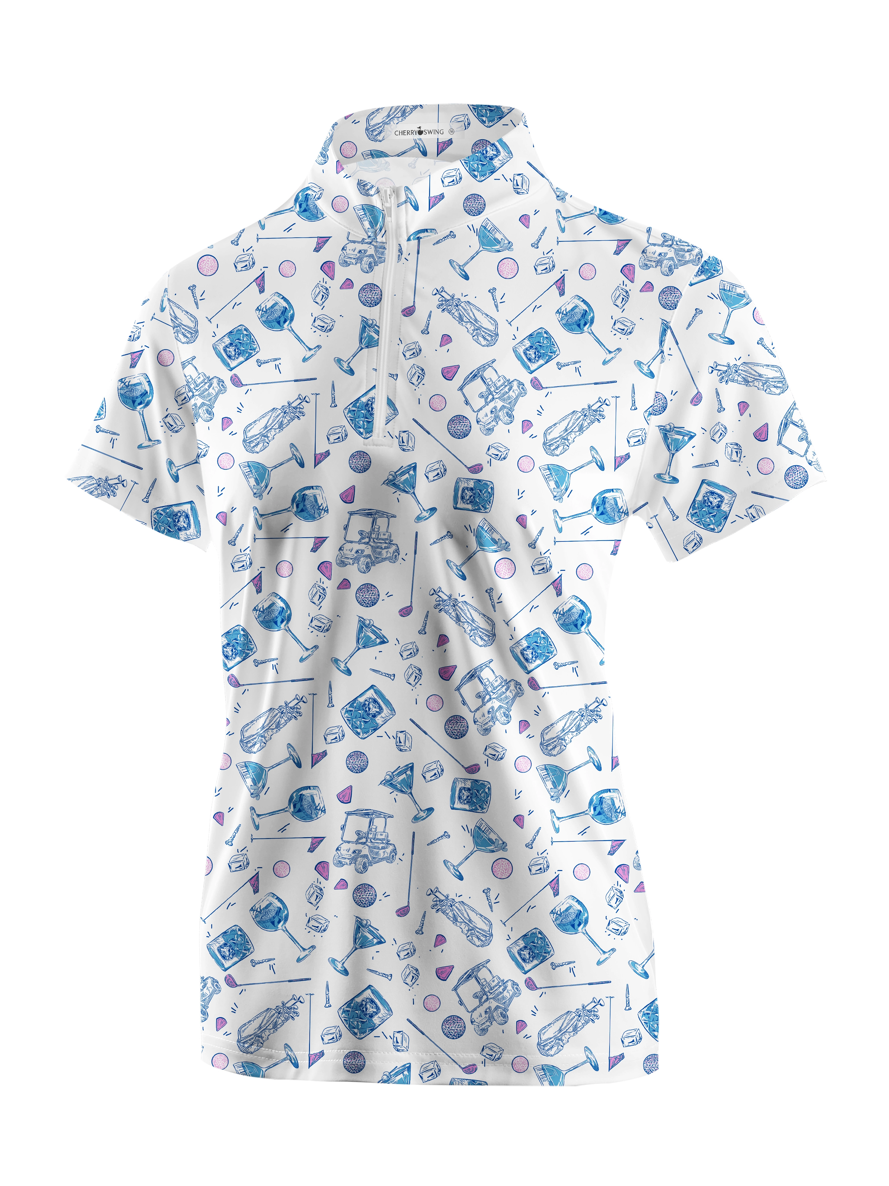 Cherryswing Women's Golf Club's Archives Golf Short Sleeve Polo Shirt