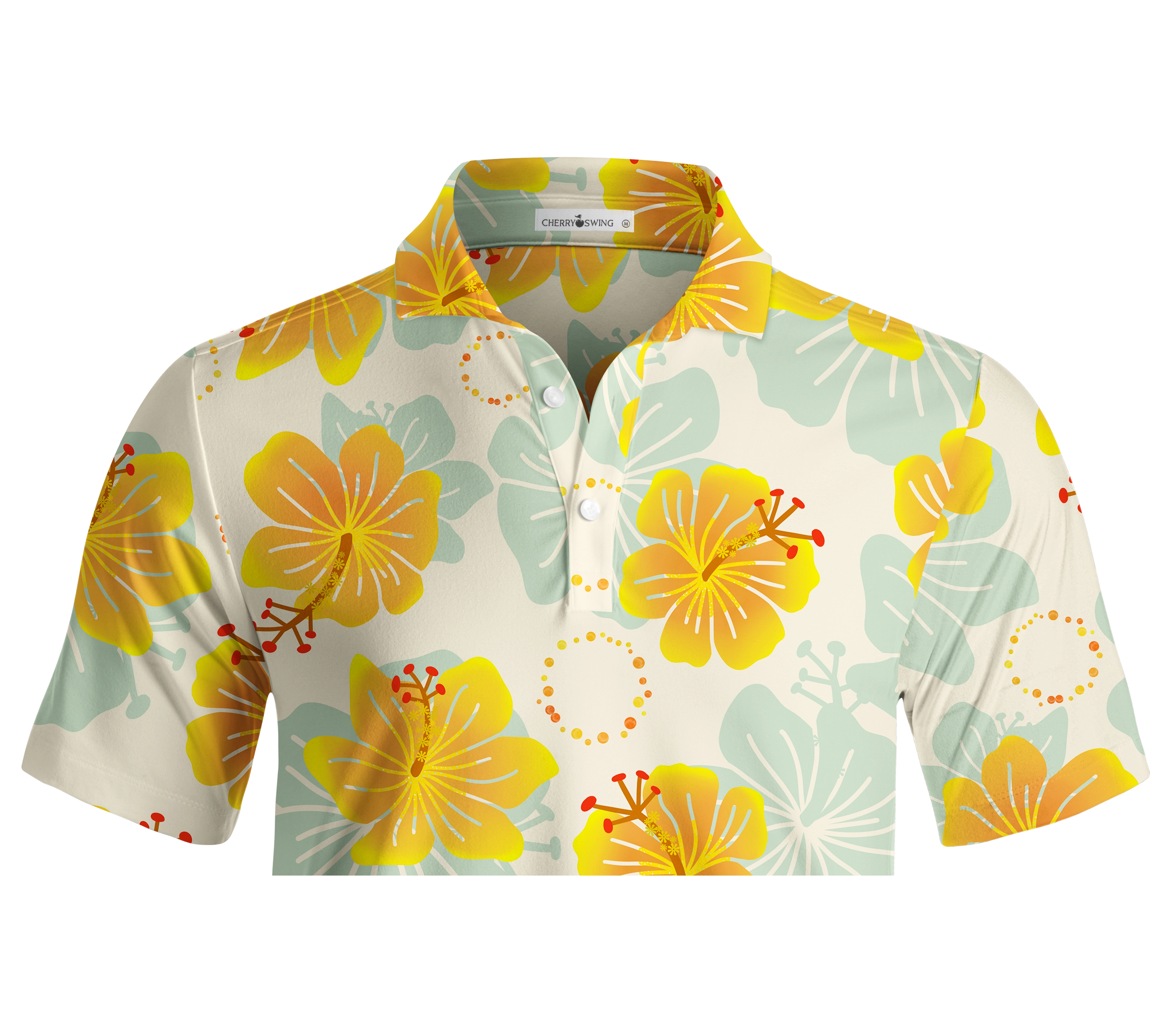 Cherryswing Vibrant Spring Day Men's Polo Shirt