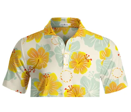 Cherryswing Vibrant Spring Day Men's Polo Shirt