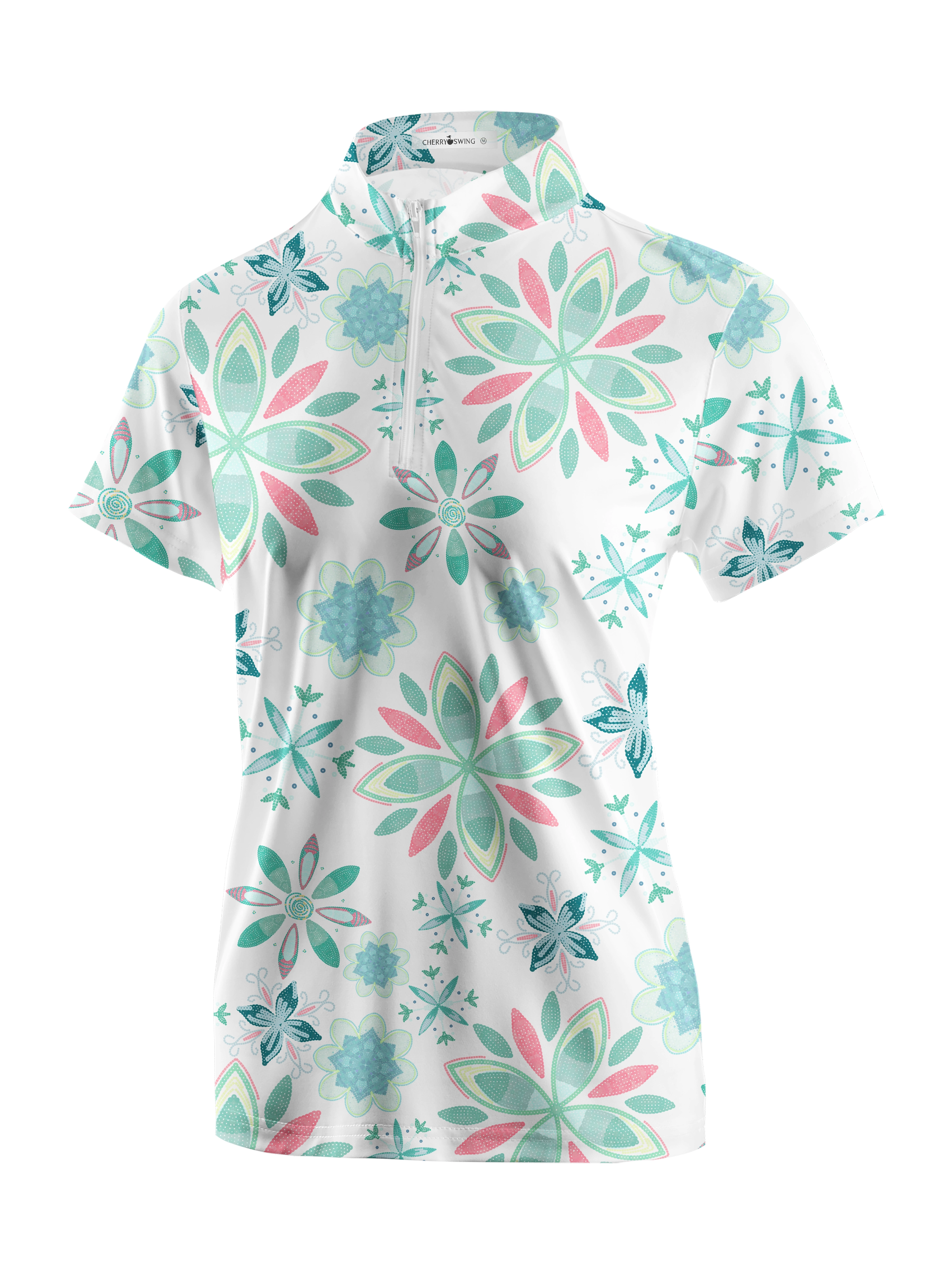 Cherryswing Women's Gentle Colors Short Sleeve Polo Shirt