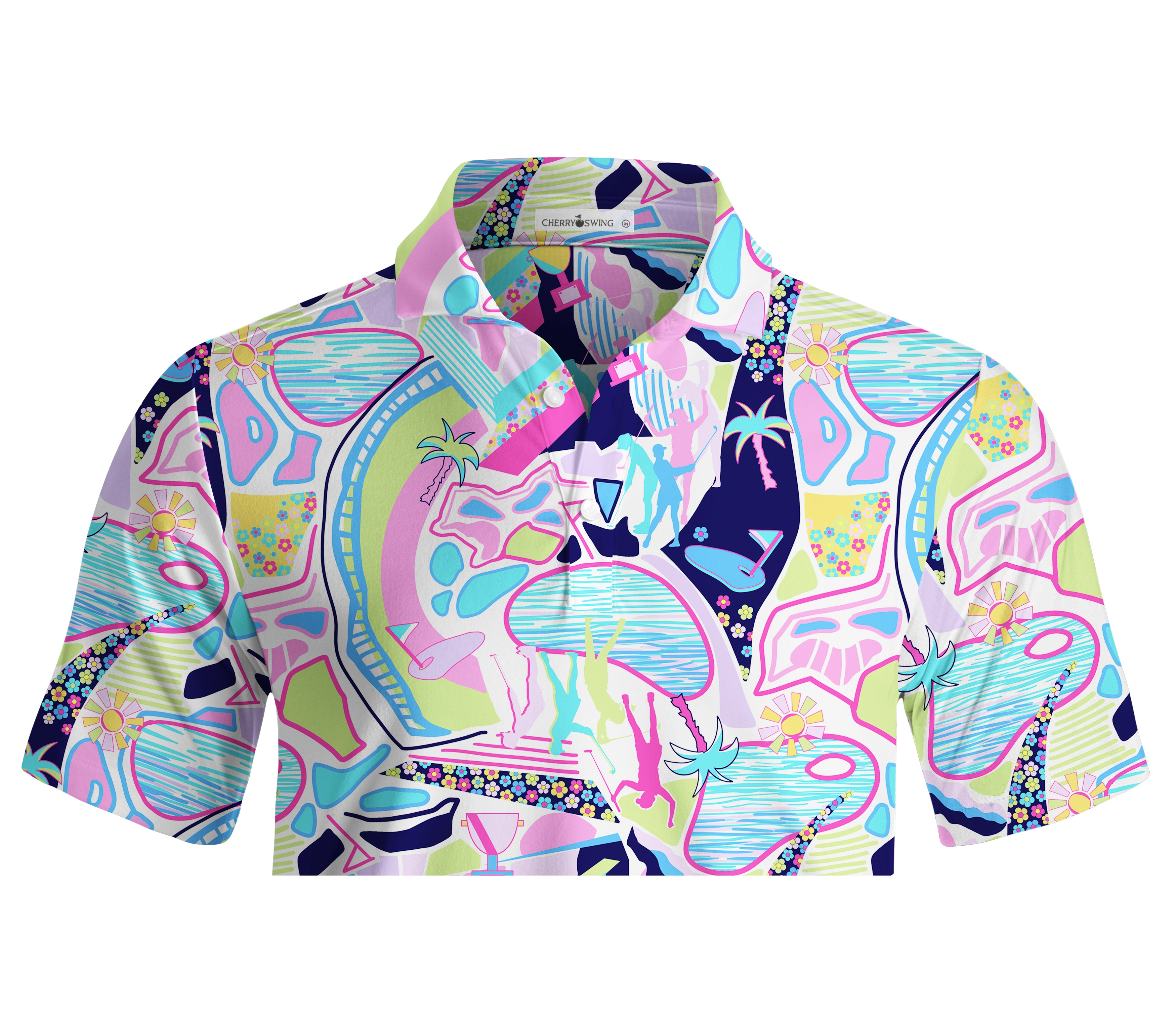 Cherryswing Vivid Pattern Men's Polo Shirt