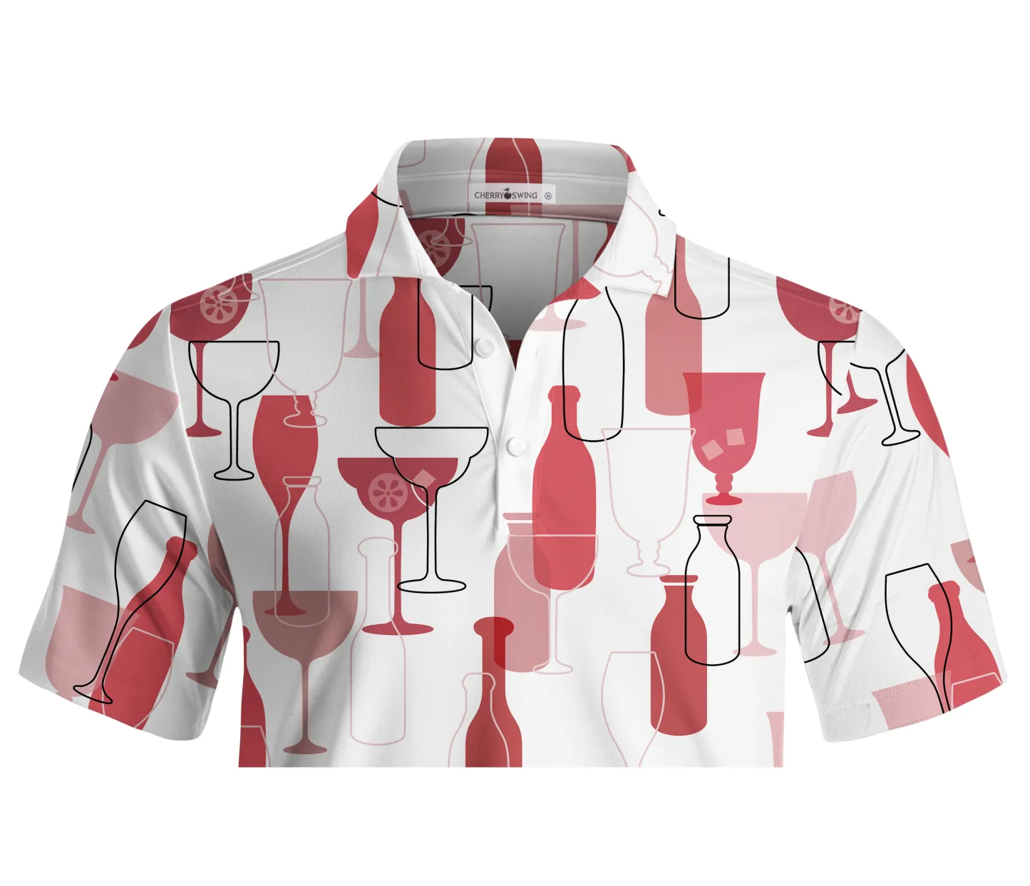 Cherryswing Wine Time Men's Polo Shirt