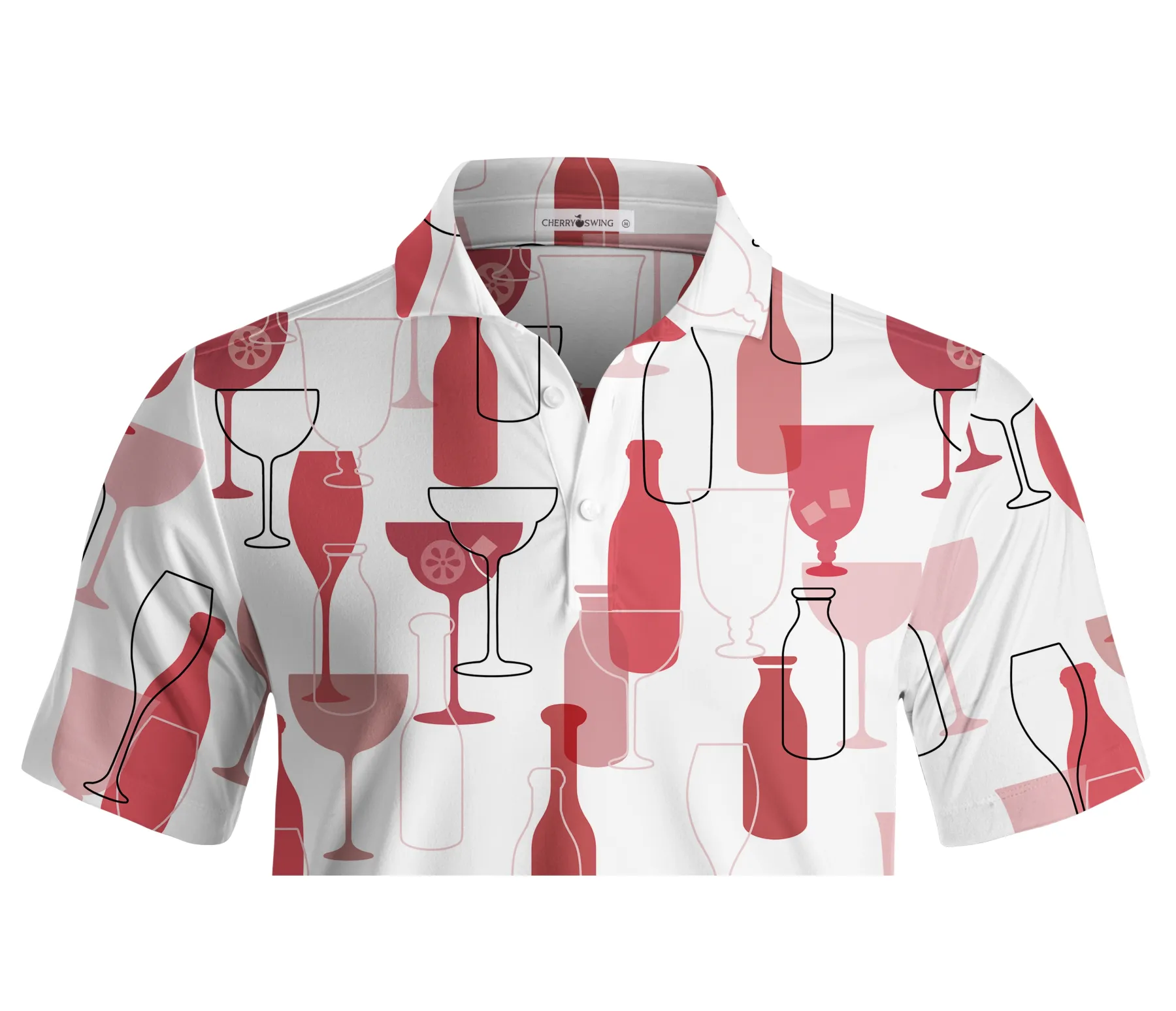 Cherryswing Wine Time Men's Polo Shirt