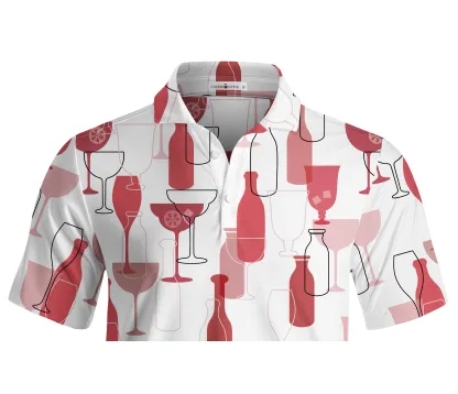 Cherryswing Wine Time Men's Polo Shirt