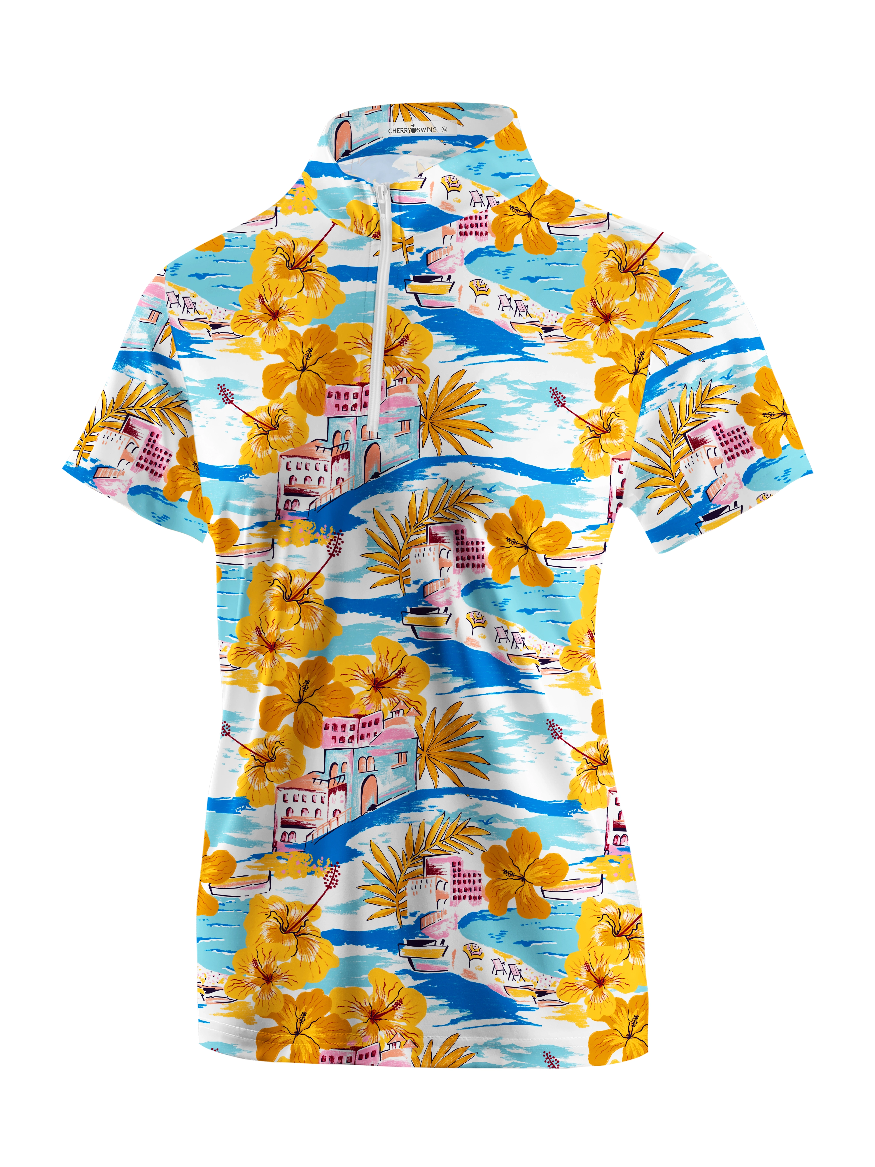 Cherryswing Women's Island Getaway Short Sleeve Polos