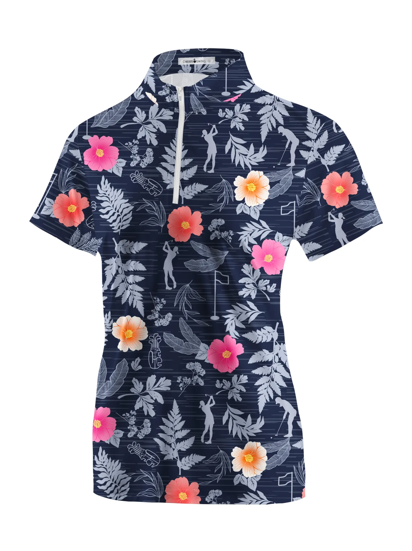 Cherryswing Women's Wild Golf Short Sleeve Polos