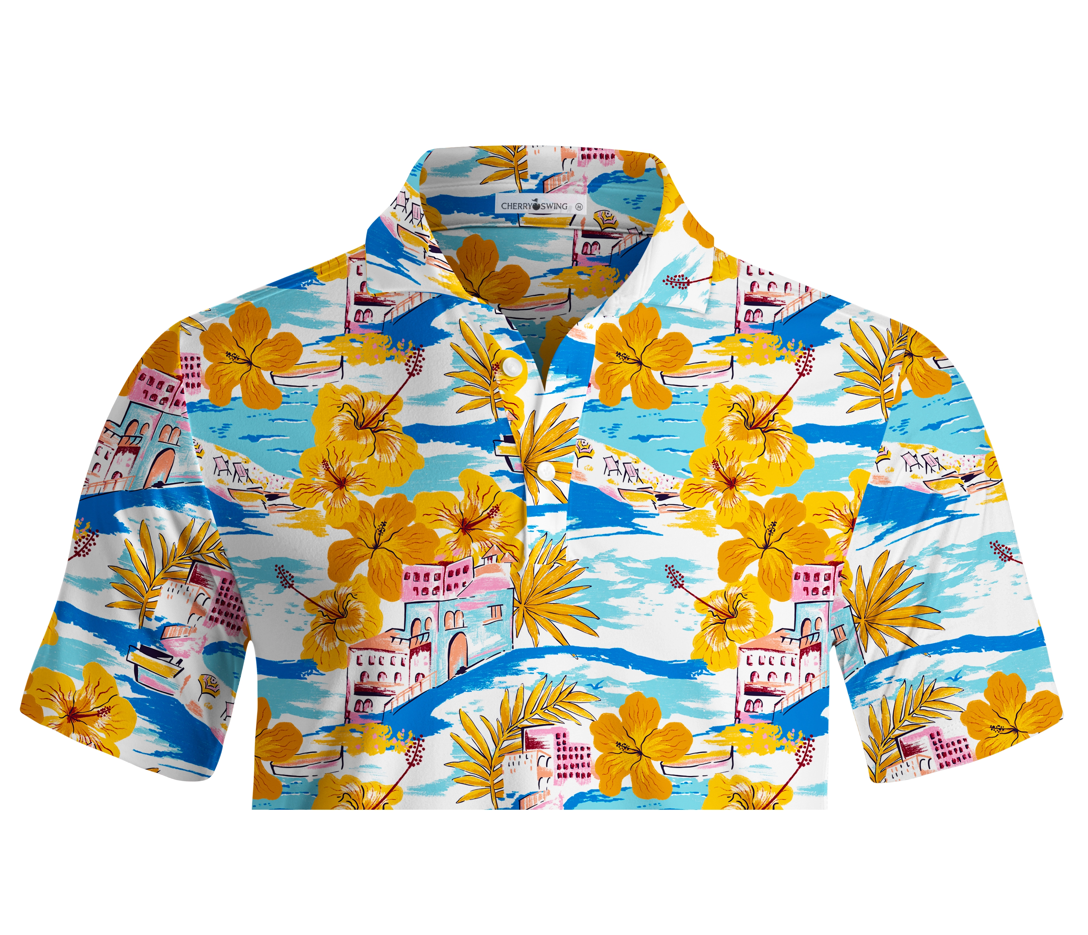 Cherryswing Island Getaway Men's Polo Shirt
