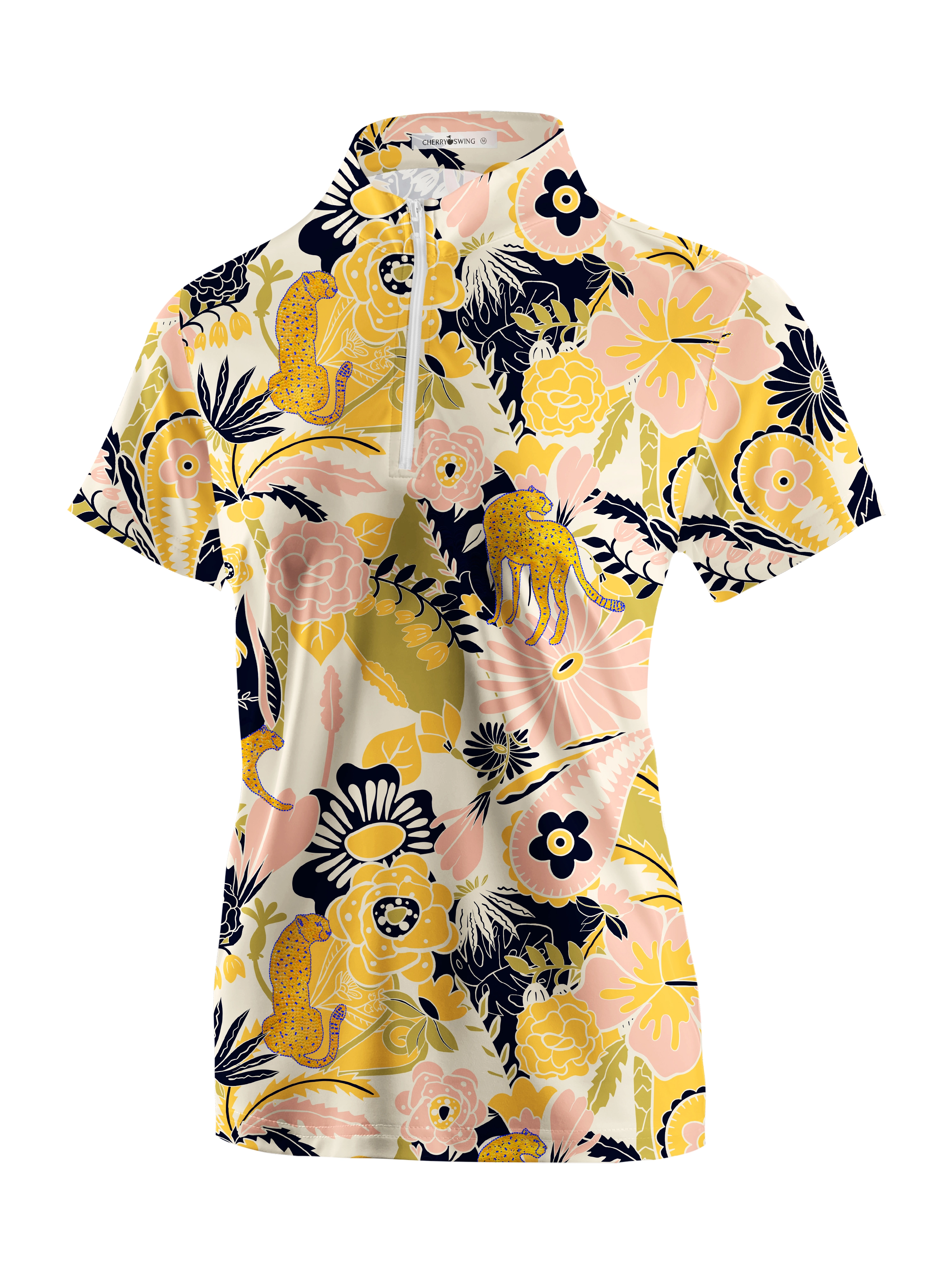 Cherryswing Women's Exotic Ddventure Short Sleeve Polos