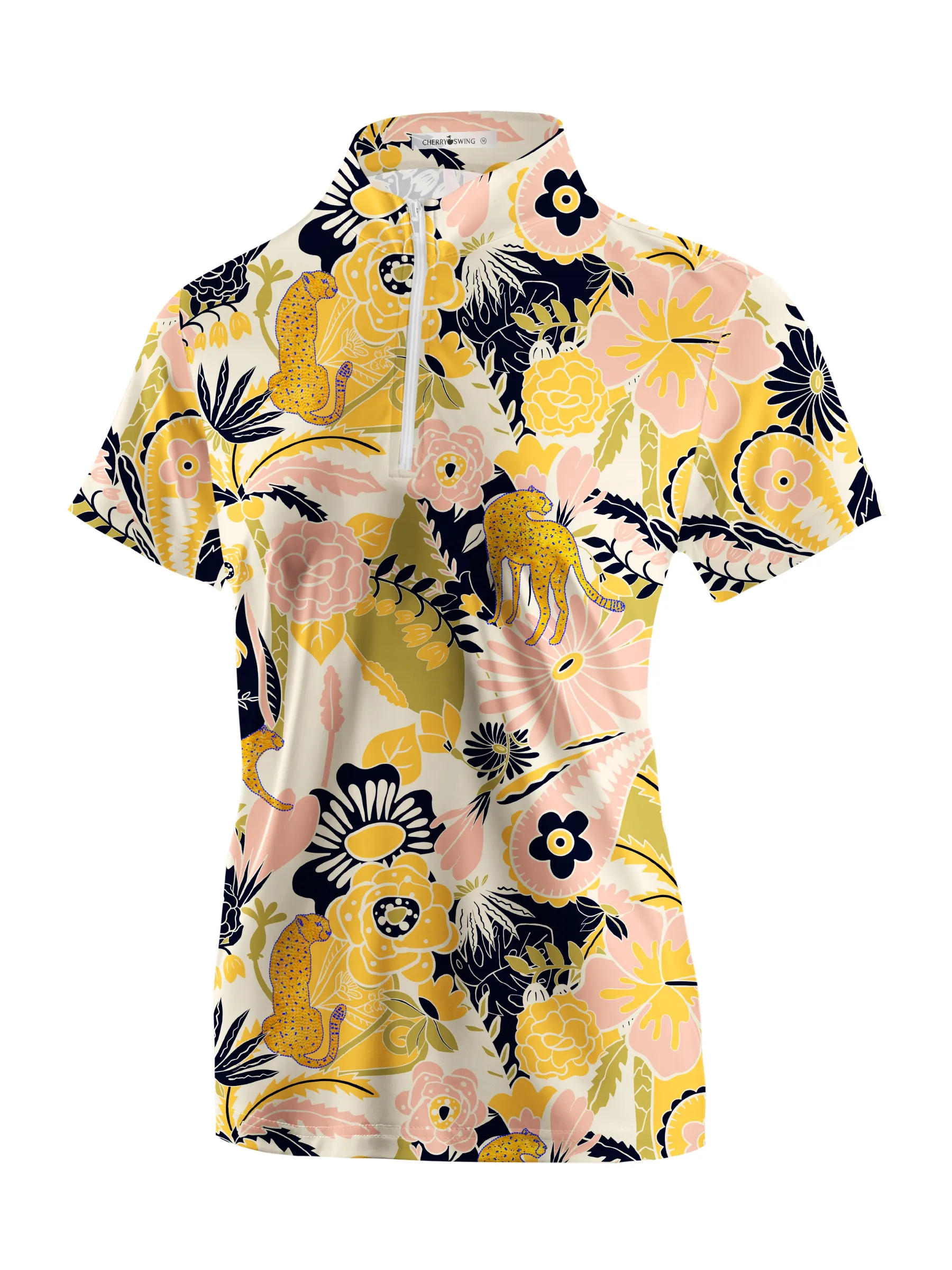 Cherryswing Women's Exotic Ddventure Short Sleeve Polos