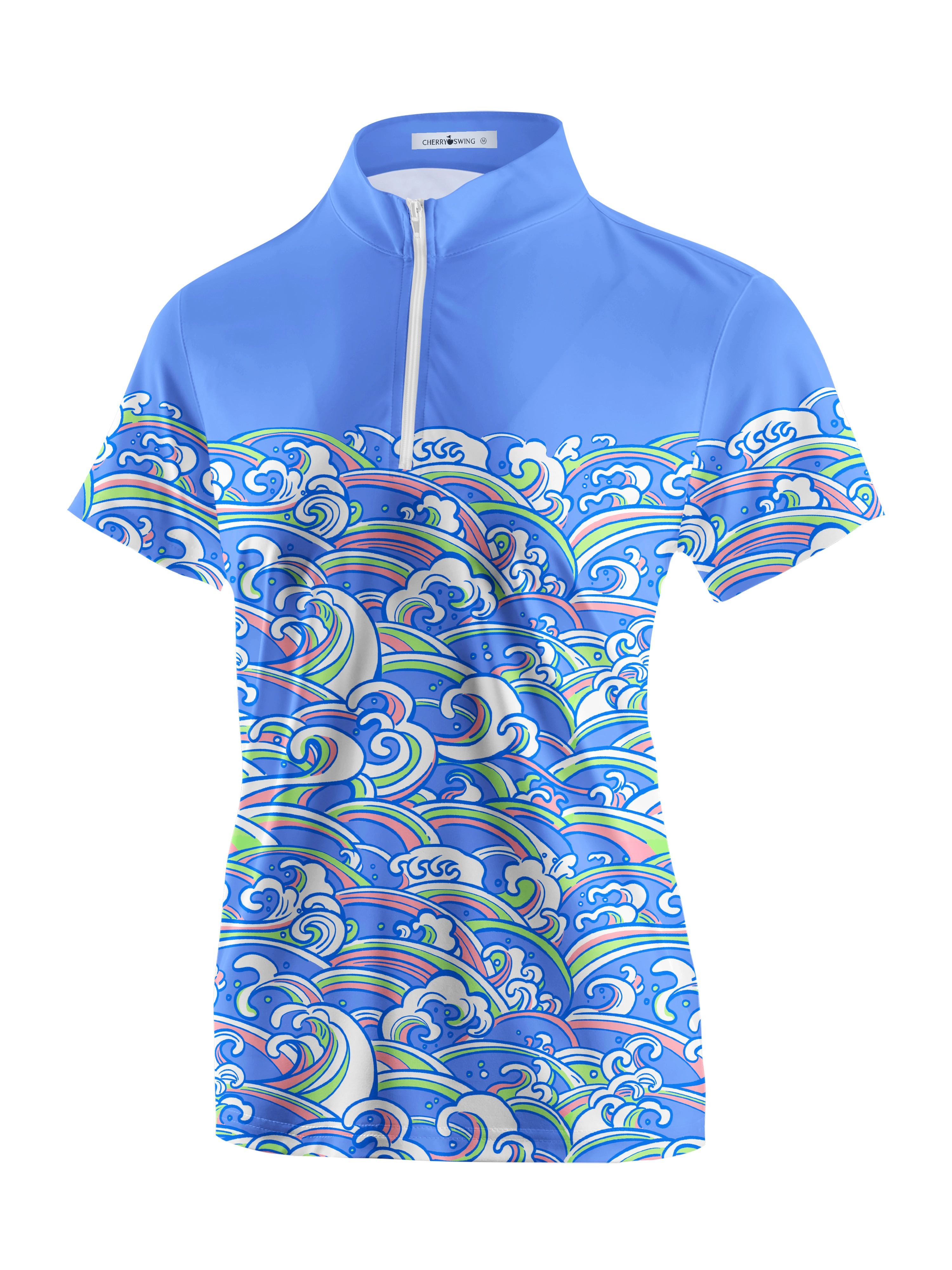 Cherryswing Women's Colorful Spring Short Sleeve Polos