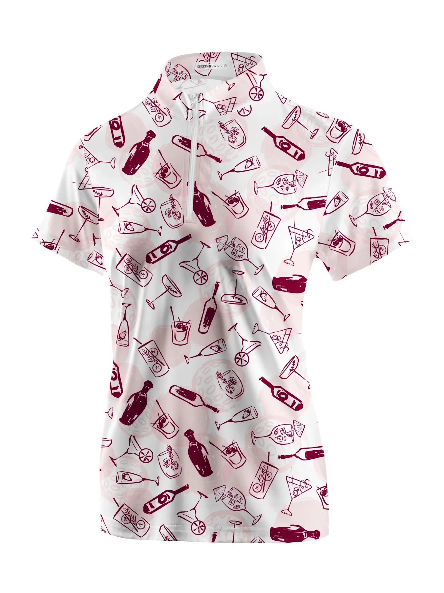 Cherryswing Women's American Flair Short Sleeve Polos