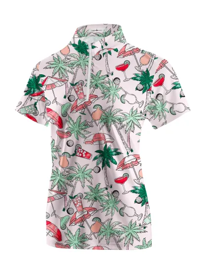 Cherryswing Women's American Flair Short Sleeve Polos