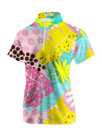 Cherryswing Women's Active Summer Short Sleeve Polos