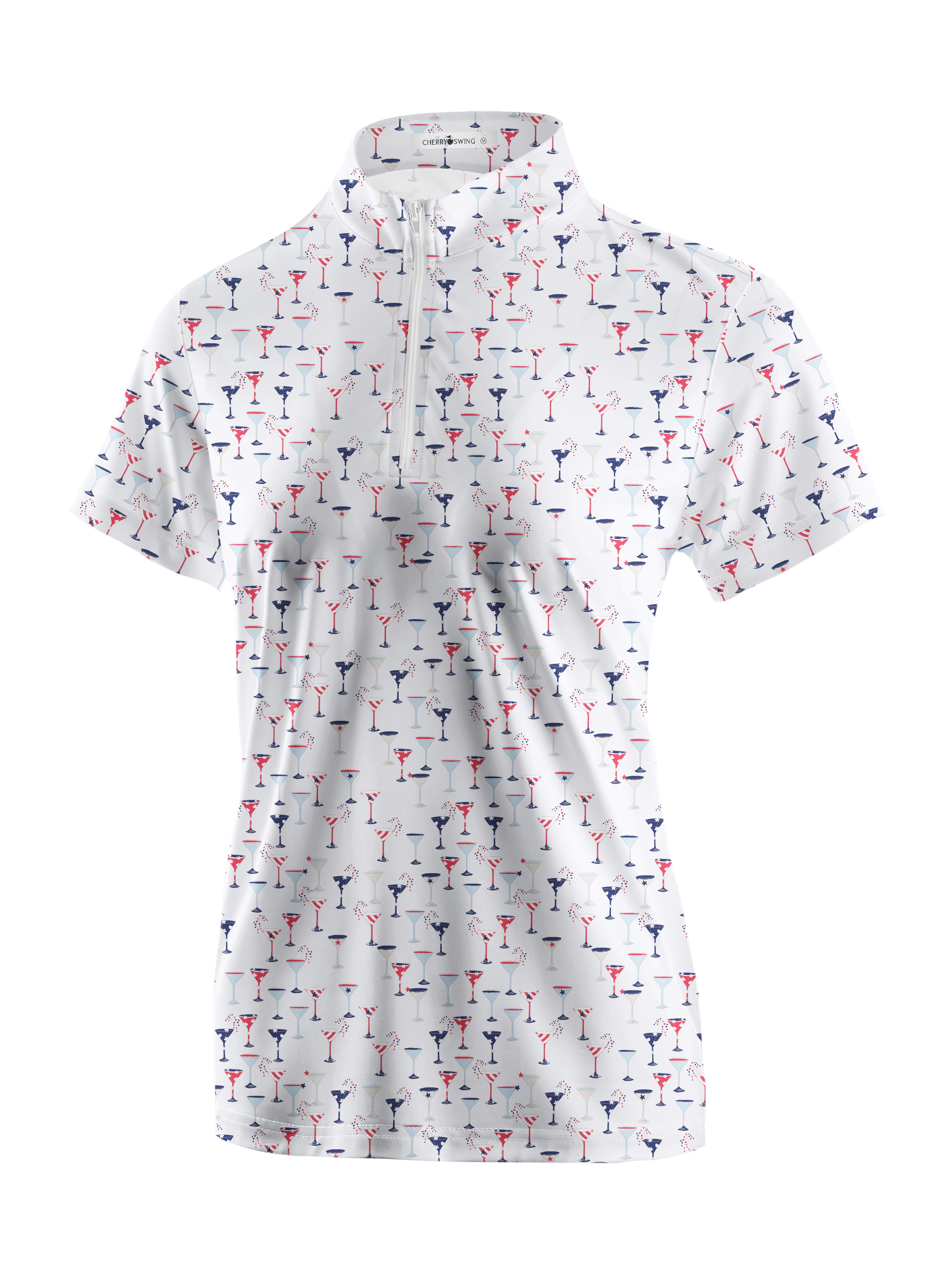 Cherryswing Women's Celebratory Atmosphere Short Sleeve Polos