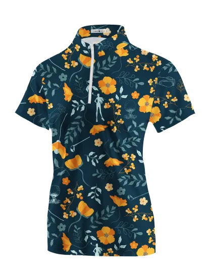 Cherryswing Women's Fall Competition Short Sleeve Polos