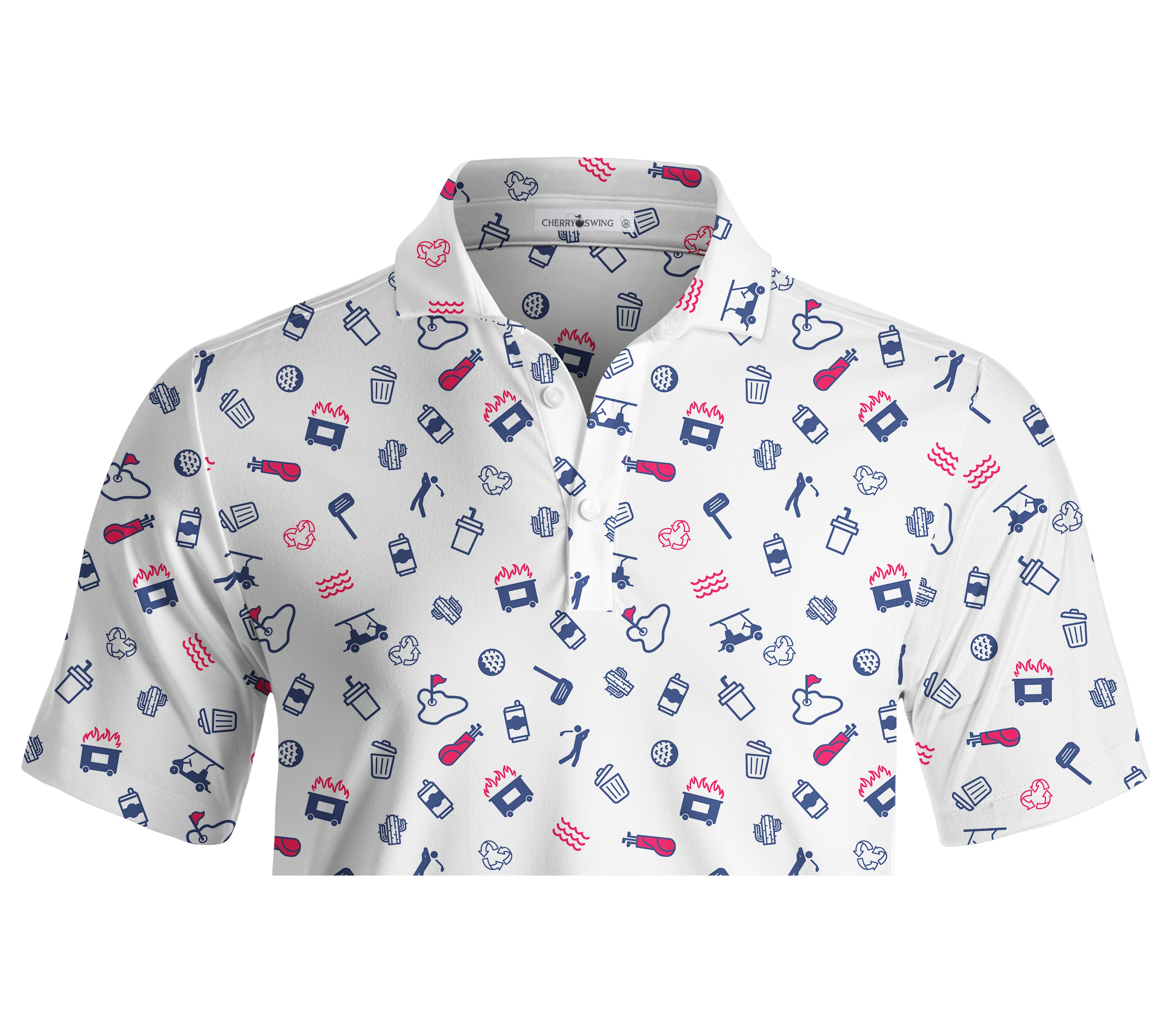 Cherryswing Joy Of The Game Men's Golf Short Sleeve Polos 