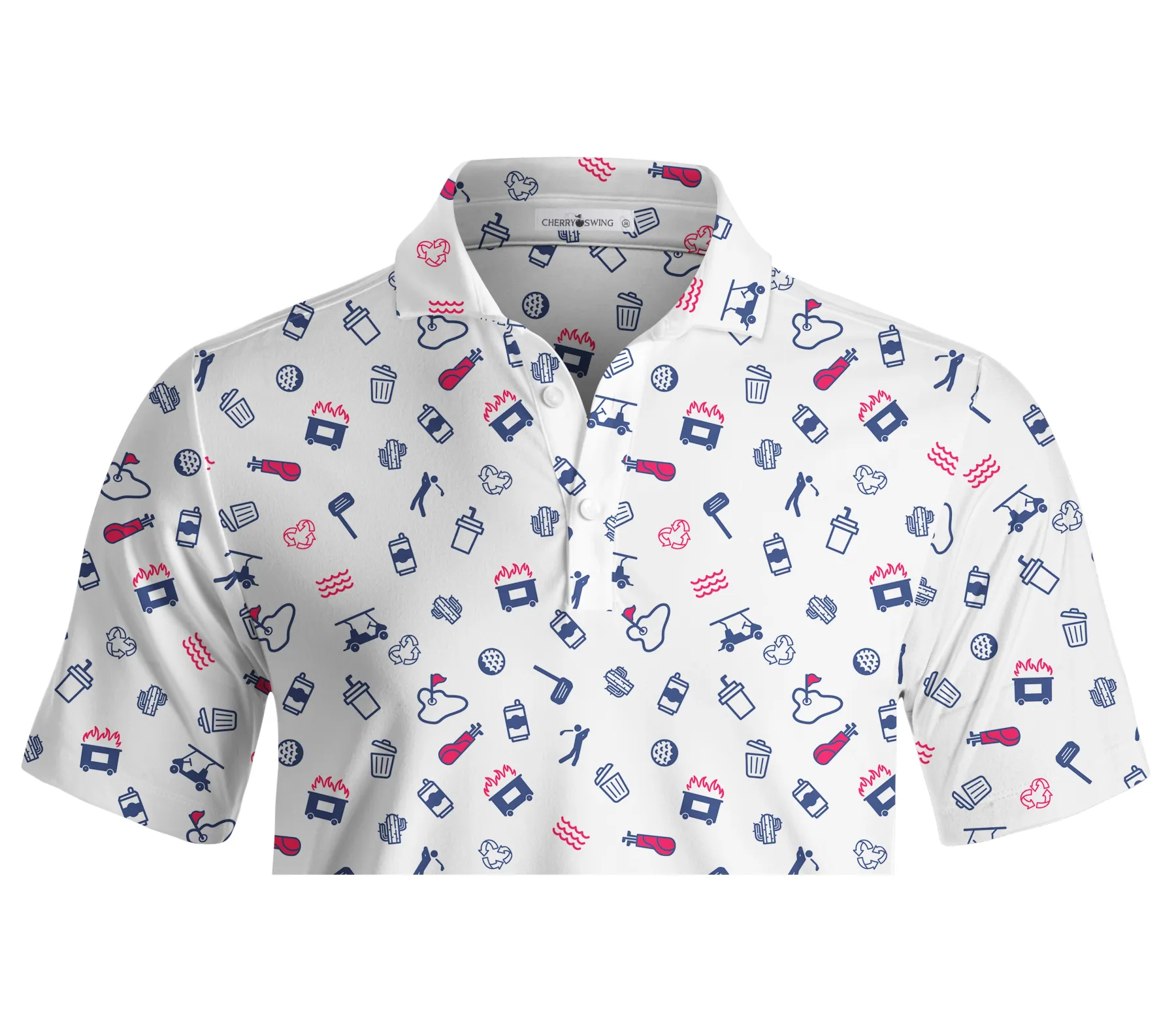 Cherryswing Joy Of The Game Men's Golf Short Sleeve Polos 