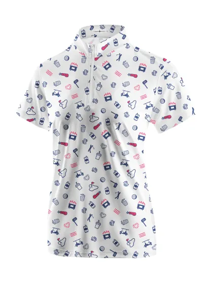 Cherryswing Women's Joy Of The Game Short Sleeve Polos