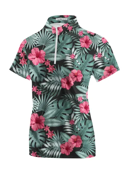 Cherryswing Women's Exotic Elegance Short Sleeve Polos