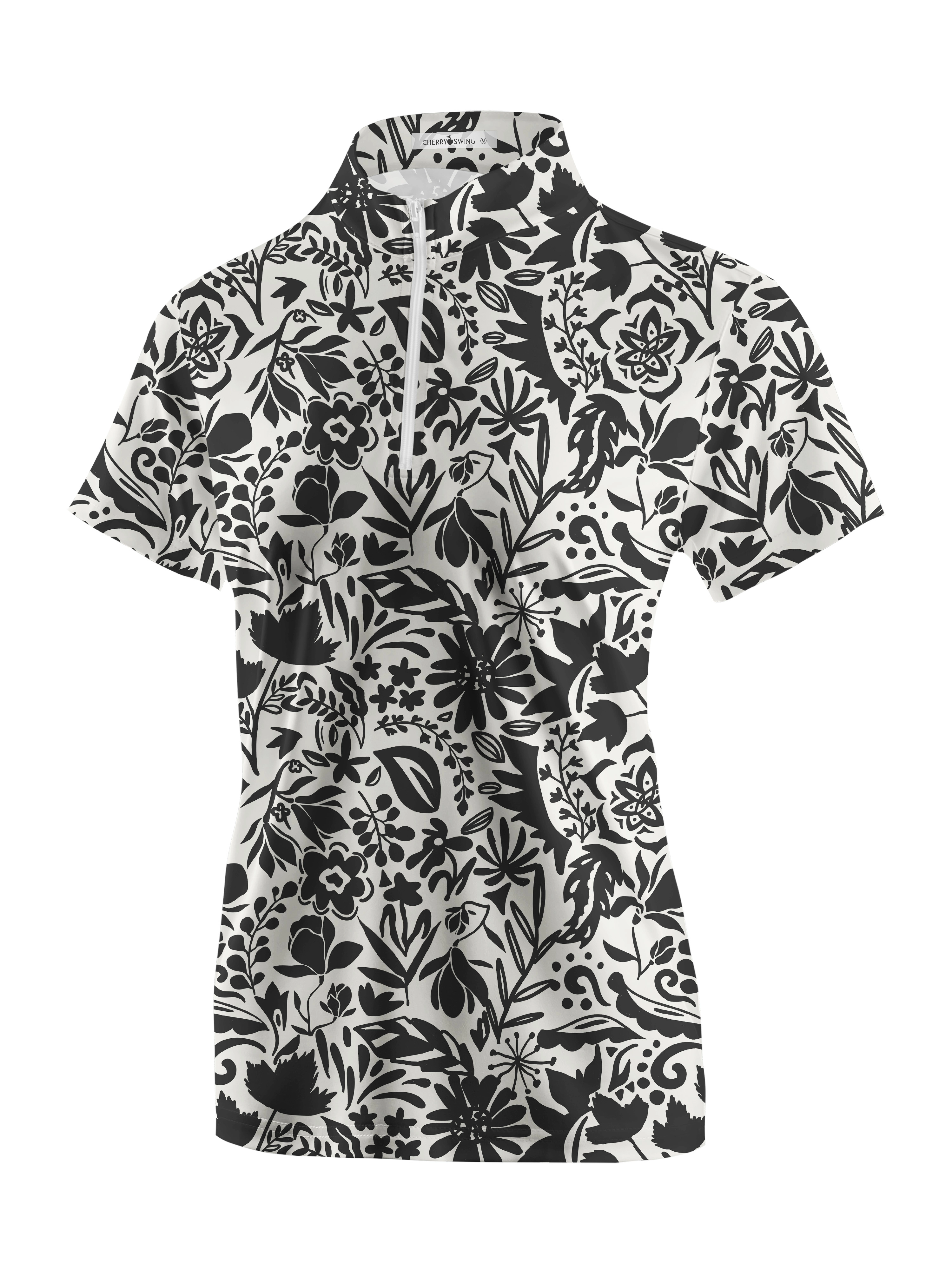 Cherryswing Women's Modern Twist Short Sleeve Polos