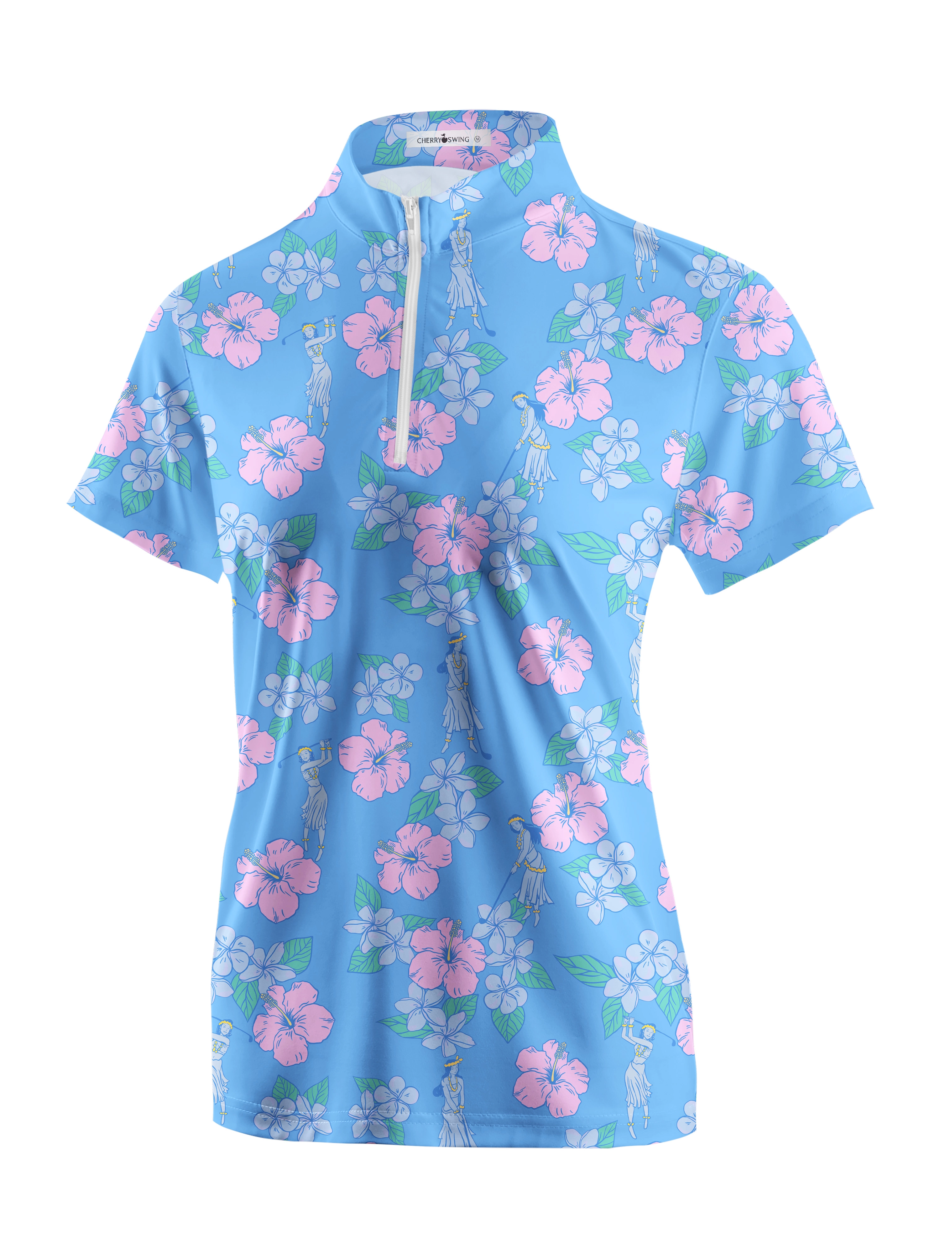 Cherryswing Women's Dance Golf Short Sleeve Polos