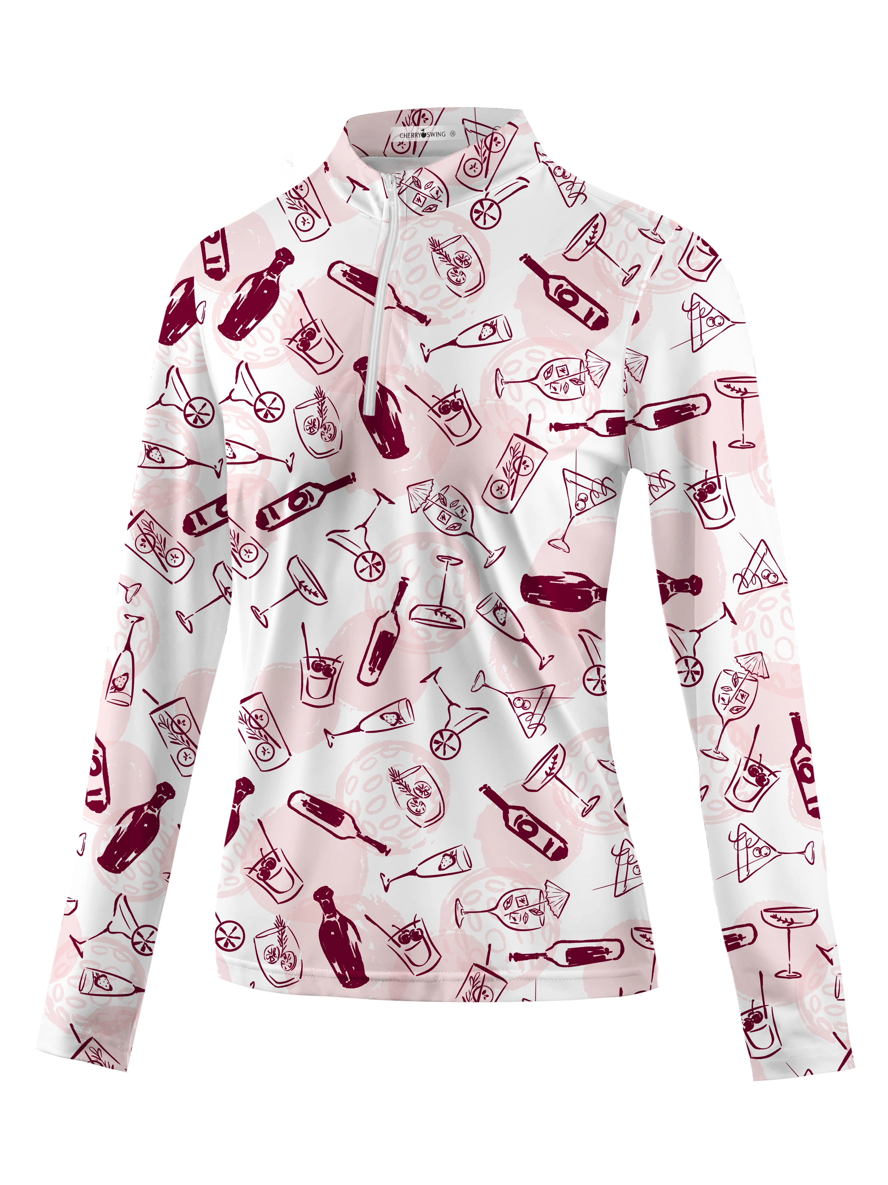 Cherryswing Women's Charm Golf Long Sleeve Polo Shirt