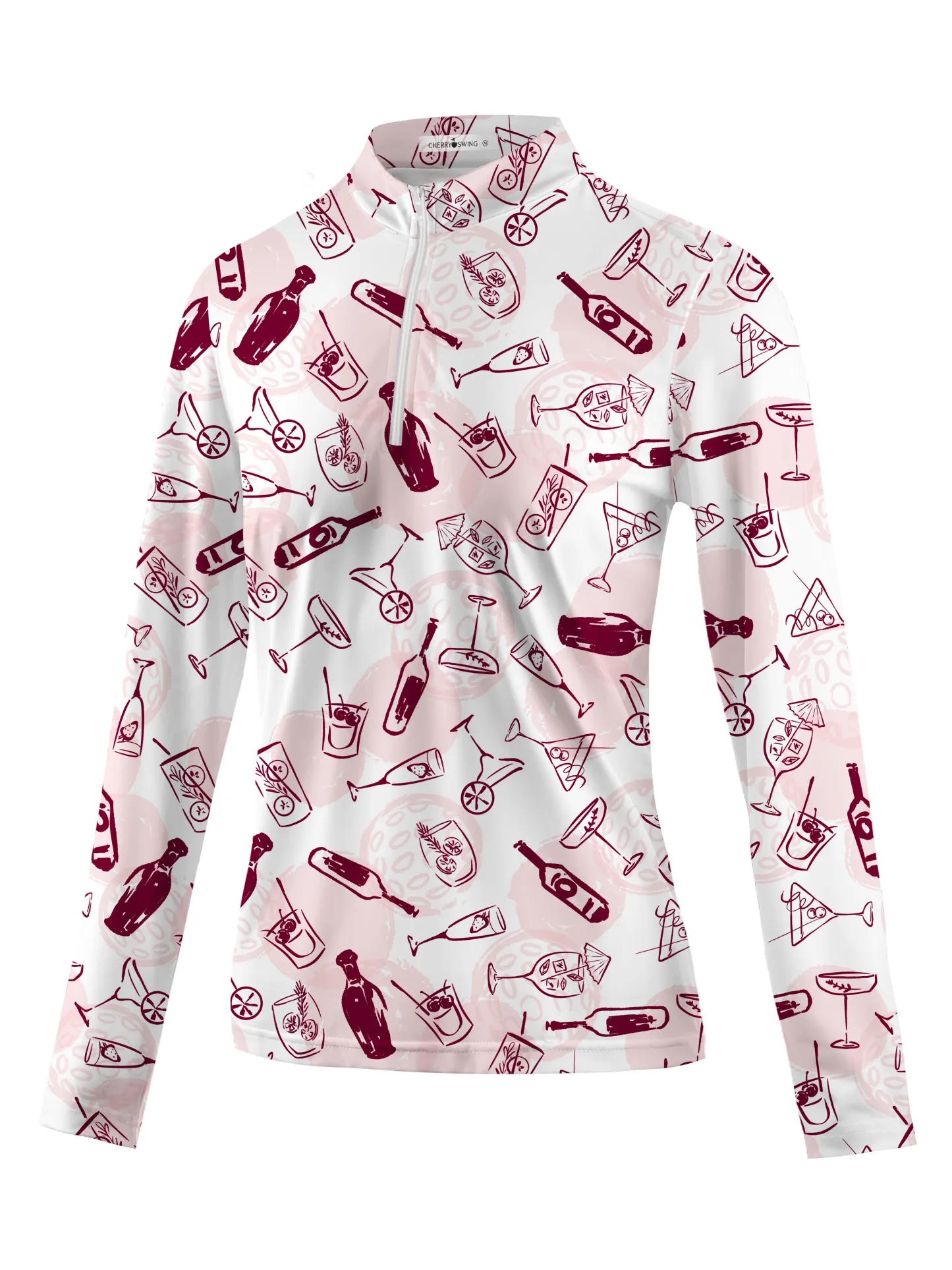 Cherryswing Women's Charm Golf Long Sleeve Polo Shirt