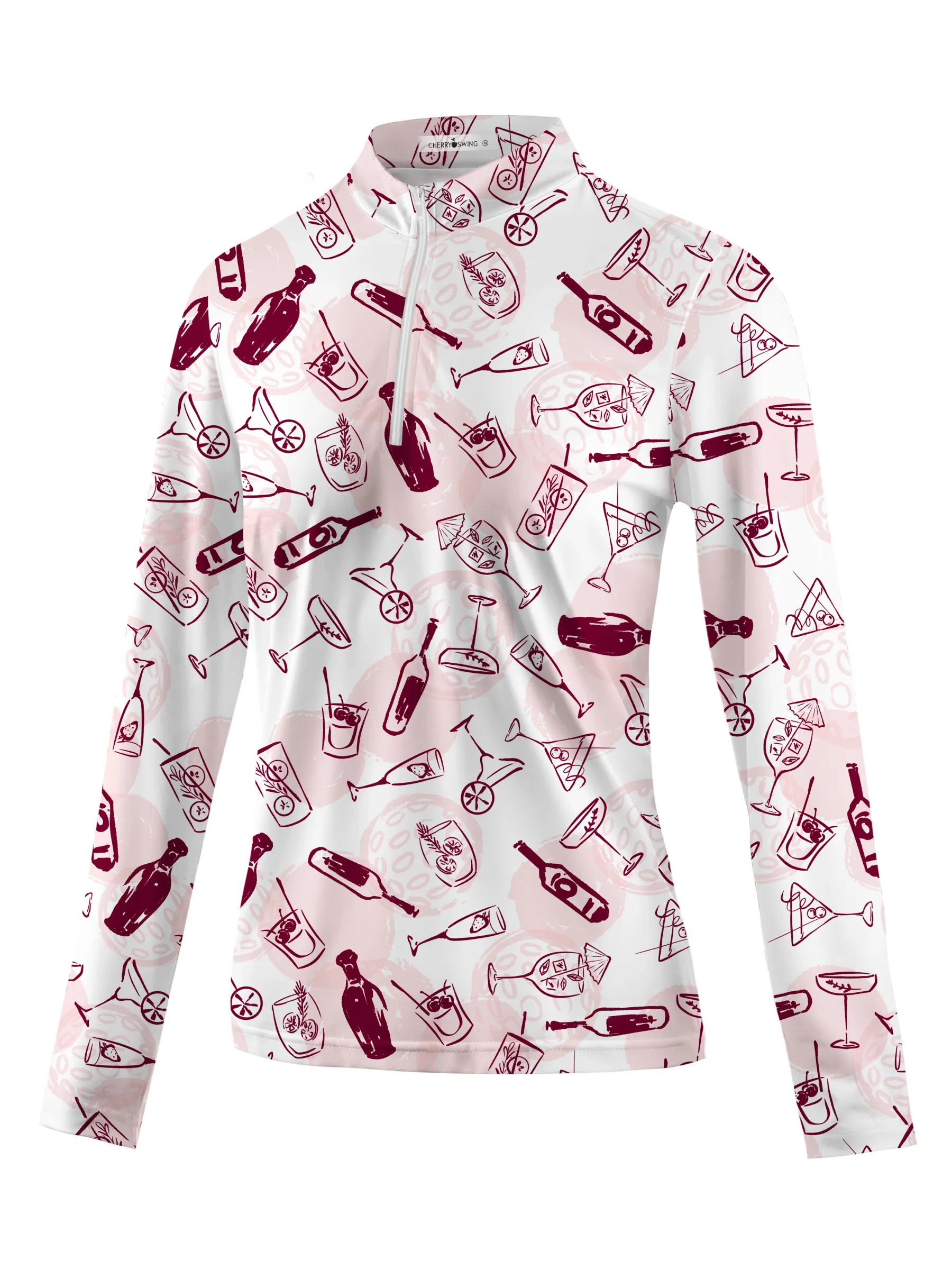 Cherryswing Women's Charm Golf Long Sleeve Polo Shirt