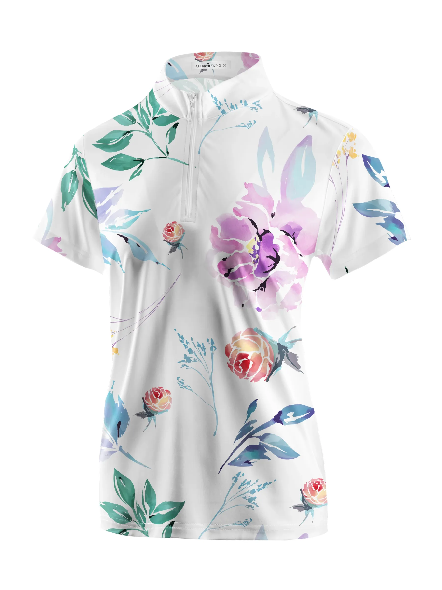 Cherryswing Women's Fluidity of Nature Short Sleeve Polos