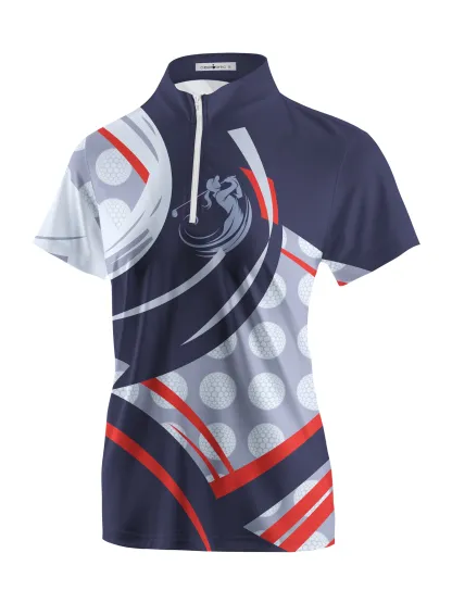 Cherryswing Women's Strength and Luck Short Sleeve Polos