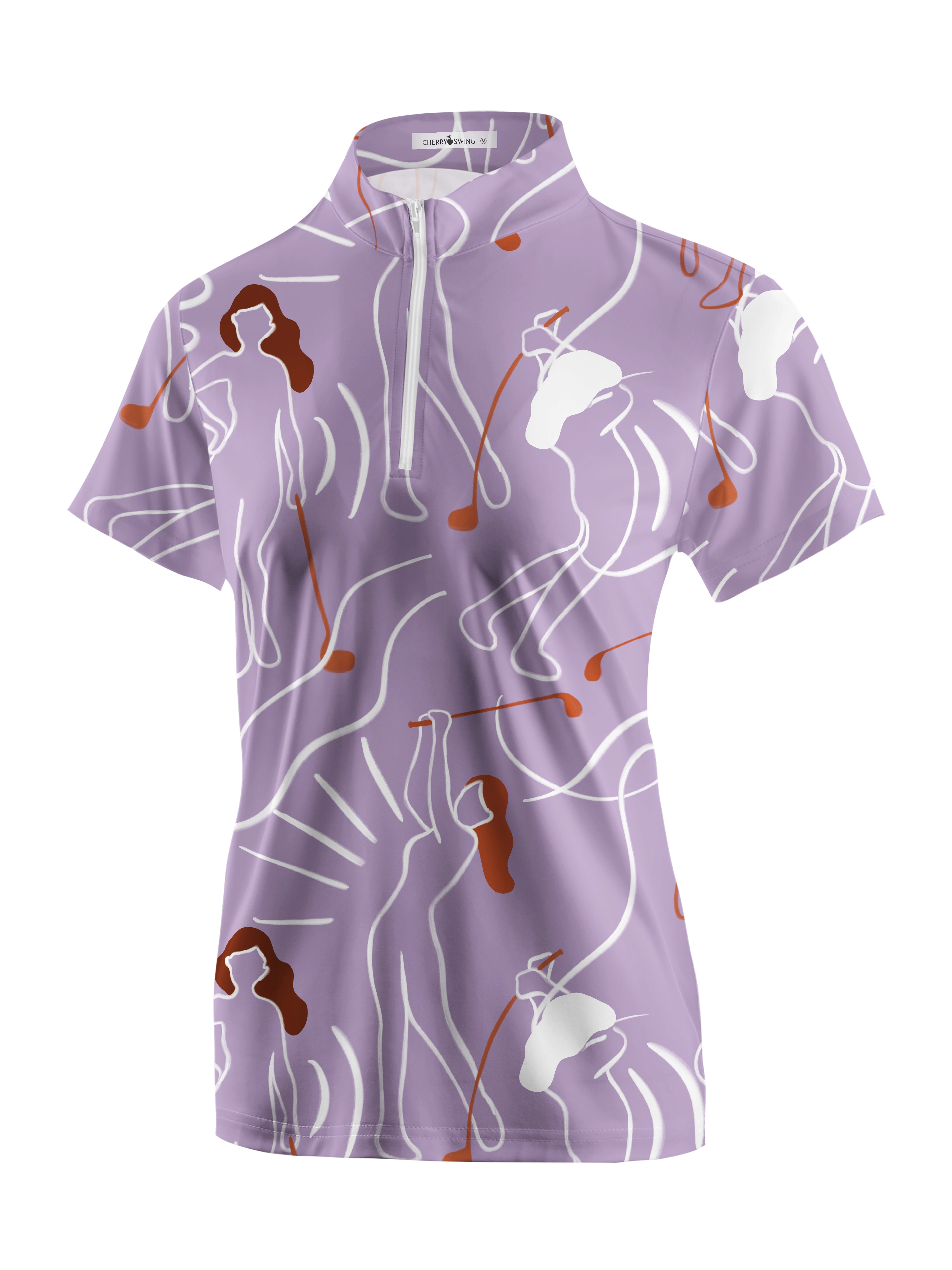 Cherryswing Women's Traditional Attire Short Sleeve Polos