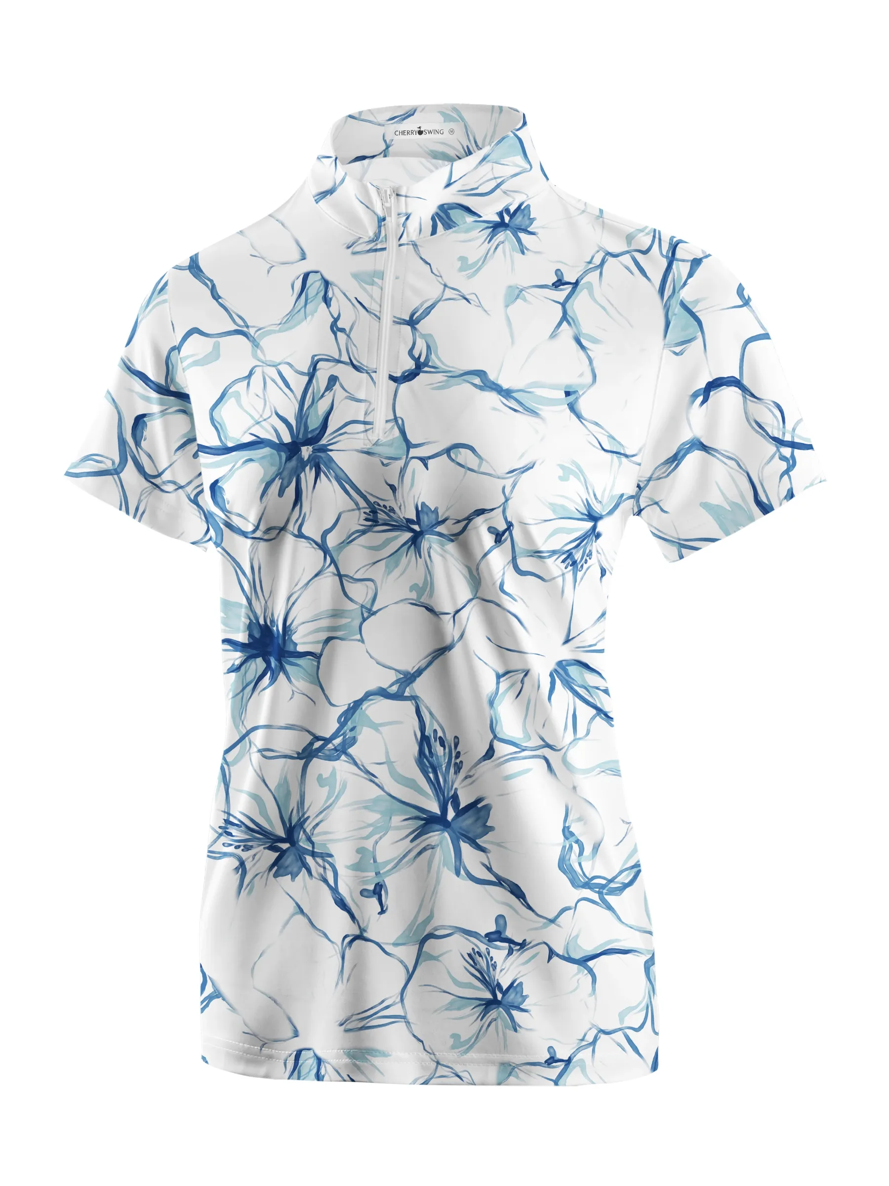 Cherryswing Women's Lush Golf Greens Short Sleeve Polos